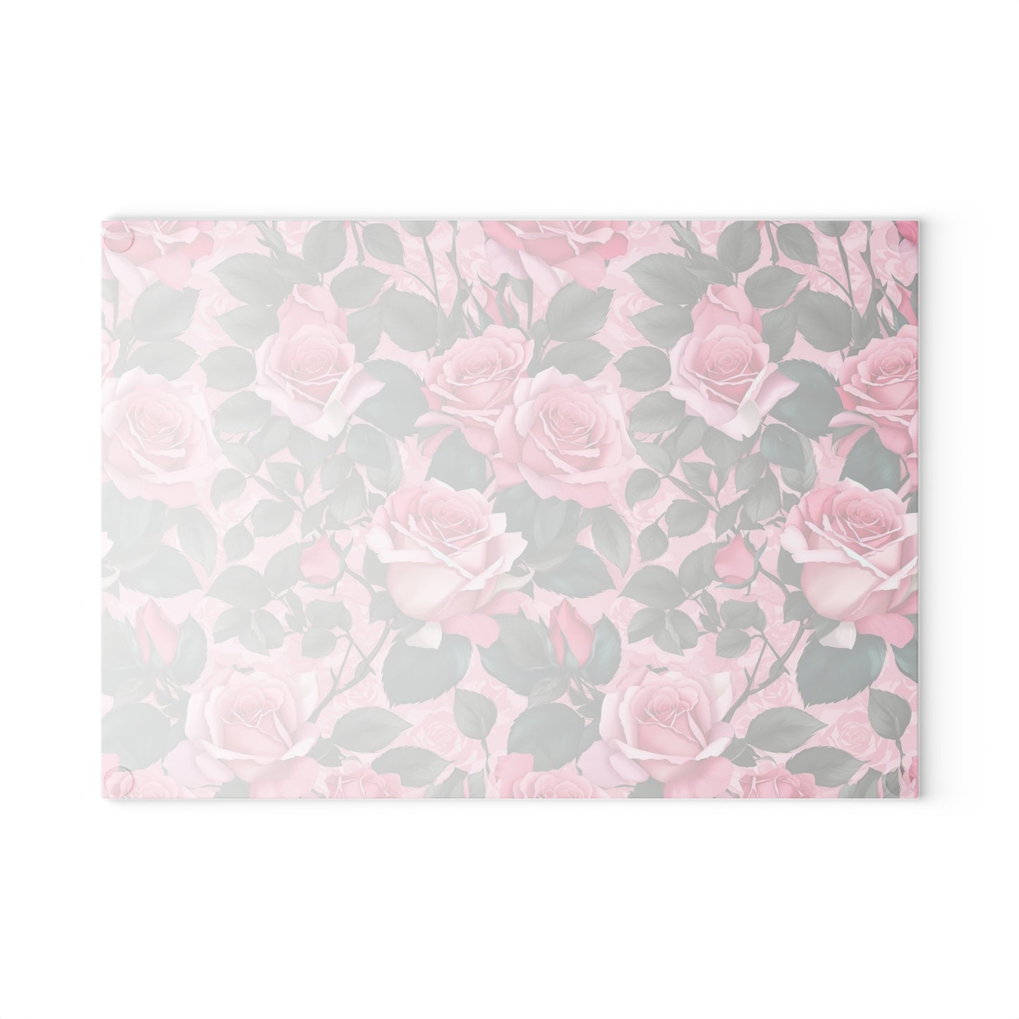 Floral Glass Cutting Board - Elegant Kitchen Decor, Gift for Her, Wedding Gift, Housewarming Present, Kitchen Accessory