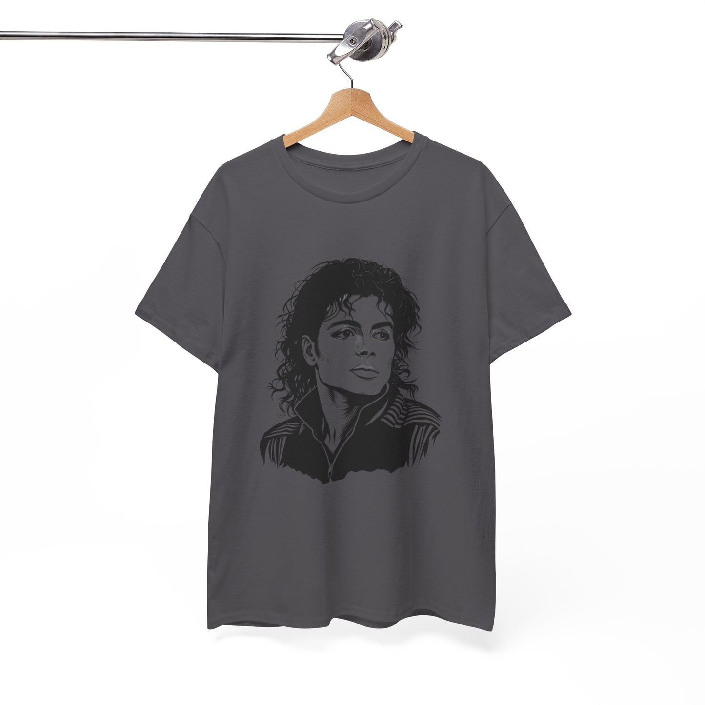 Michael Inspired Unisex Heavy Cotton Tee, Vintage Style Shirt, Retro Graphic Tee, Music Lover Gift, Unisex Casual Wear