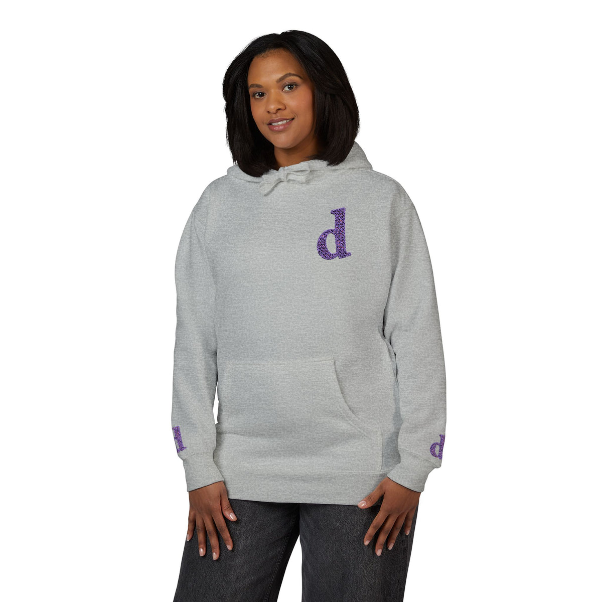 Floral Initial Unisex Fleece Hoodie | Cozy Casual Wear, Gifts for Her, Monogrammed Hooded Sweatshirt, Fall Fashion, Birthday Present