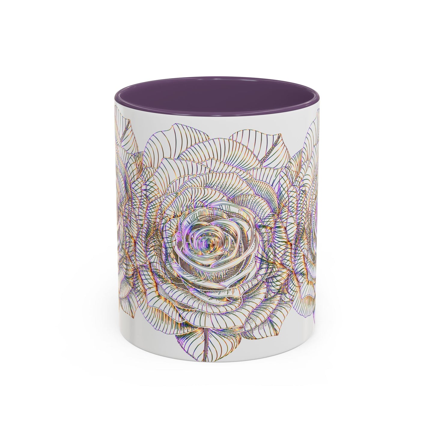 Holographic Floral Coffee Mug - Perfect Gift for Plant Lovers, Home Decor, Tea & Coffee Lovers, Mother's Day, Birthdays