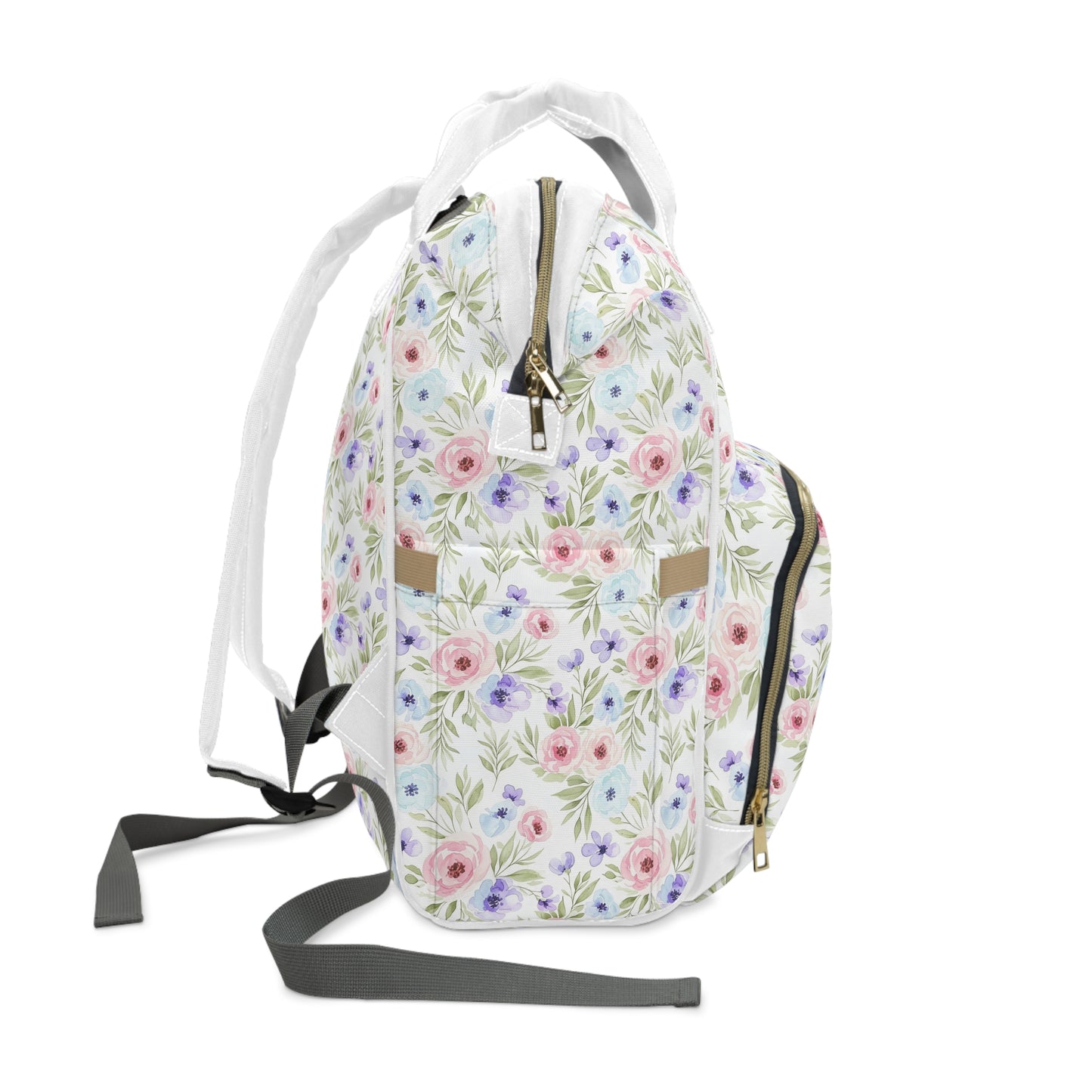 Multifunctional Diaper Backpack Flowers