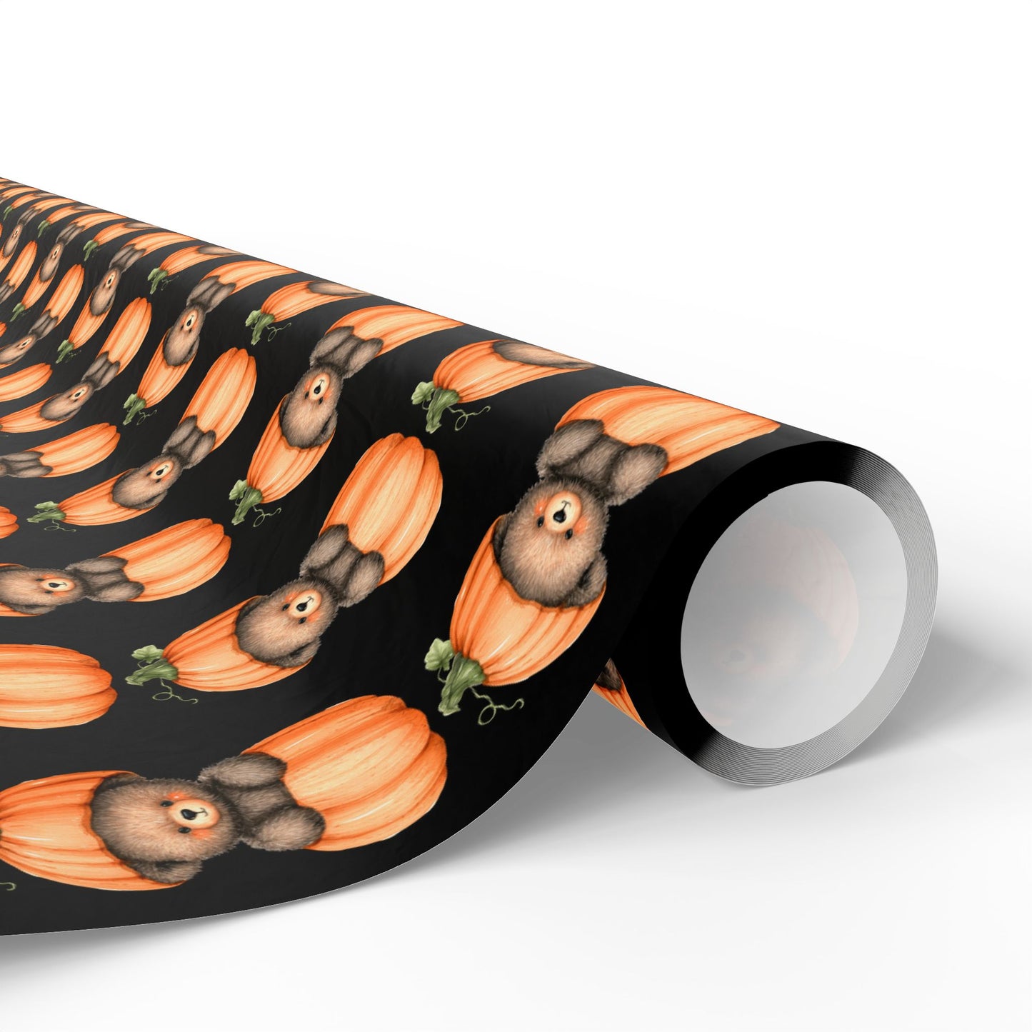 Halloween Pumpkin Wrapping Paper, Fall Gift Wrap, Spooky Decor, Autumn Celebration, Trick or Treat Packaging