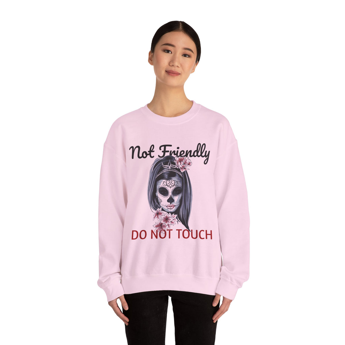 Edgy Skull Graphic Crewneck Sweatshirt | Halloween Gift, Casual Wear, Unisex Apparel, Cozy Sweatshirt, Unique Graphic Design