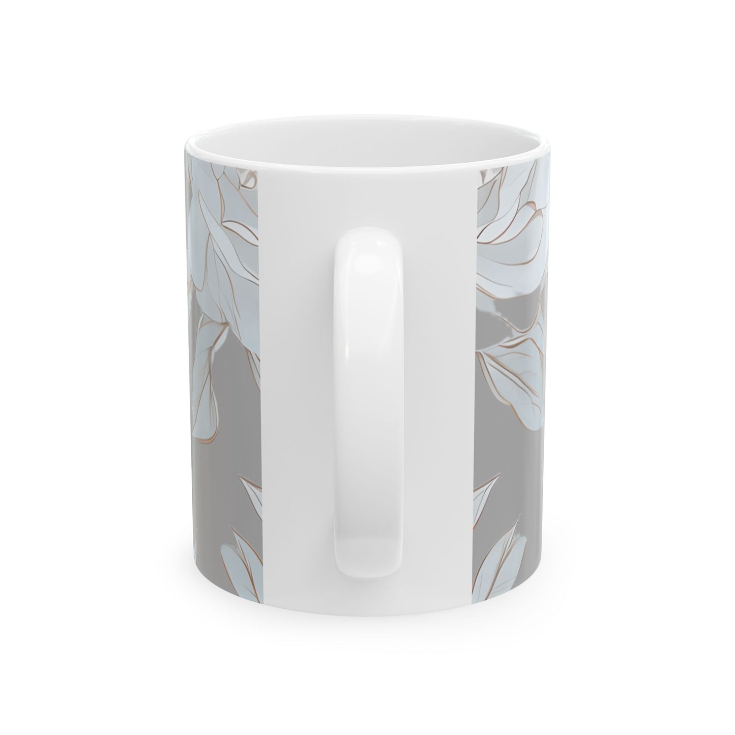 Floral Ceramic Mug - Elegant Coffee Cup, Tea Lover Gift, Home Decor, Mother's Day Mug, Boho Style Drinking Vessel