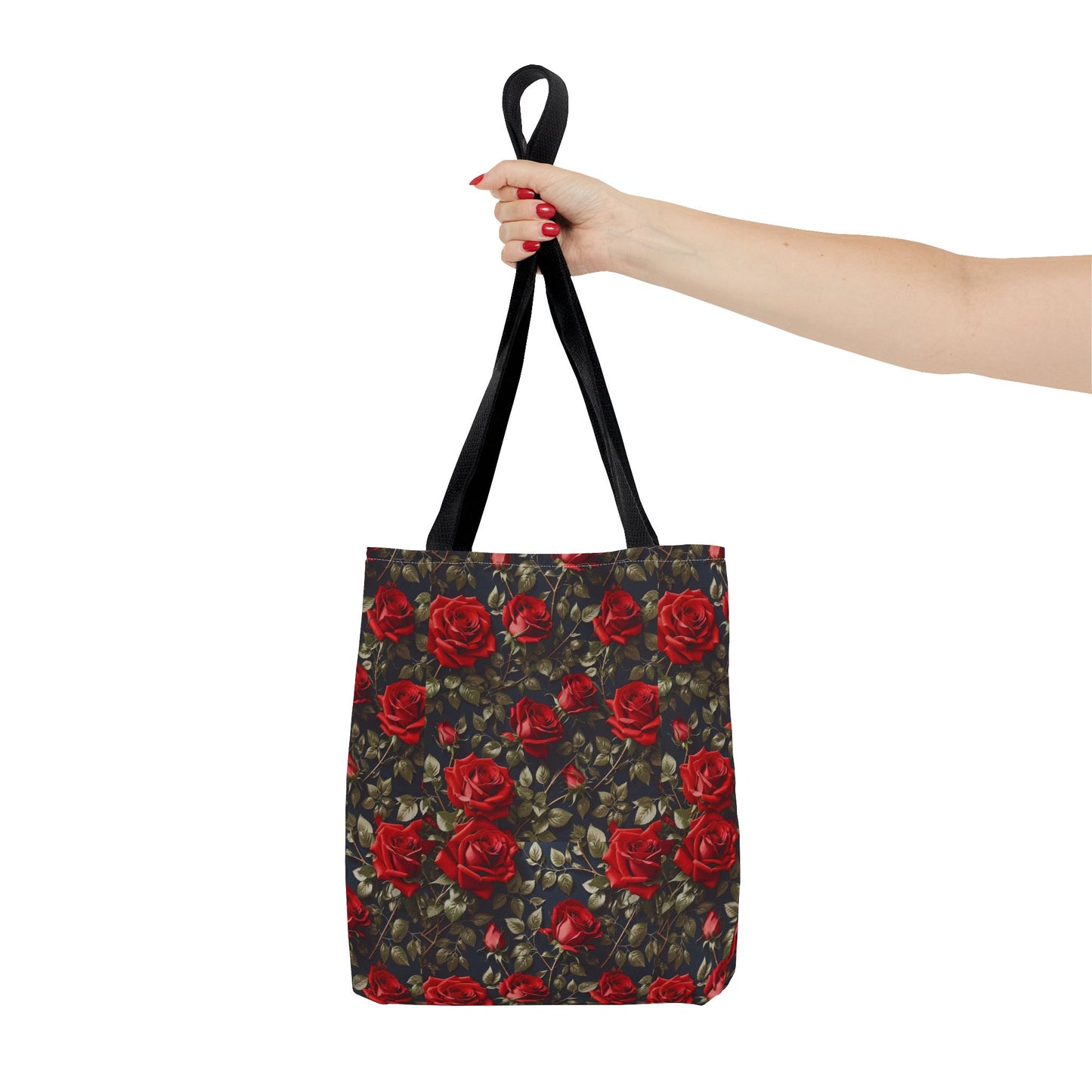 Elegant Floral Tote Bag, Stylish Rose Print, Gift for Her, Eco-Friendly Shopping Bag, Perfect for Spring, Everyday Use, Casual Chic