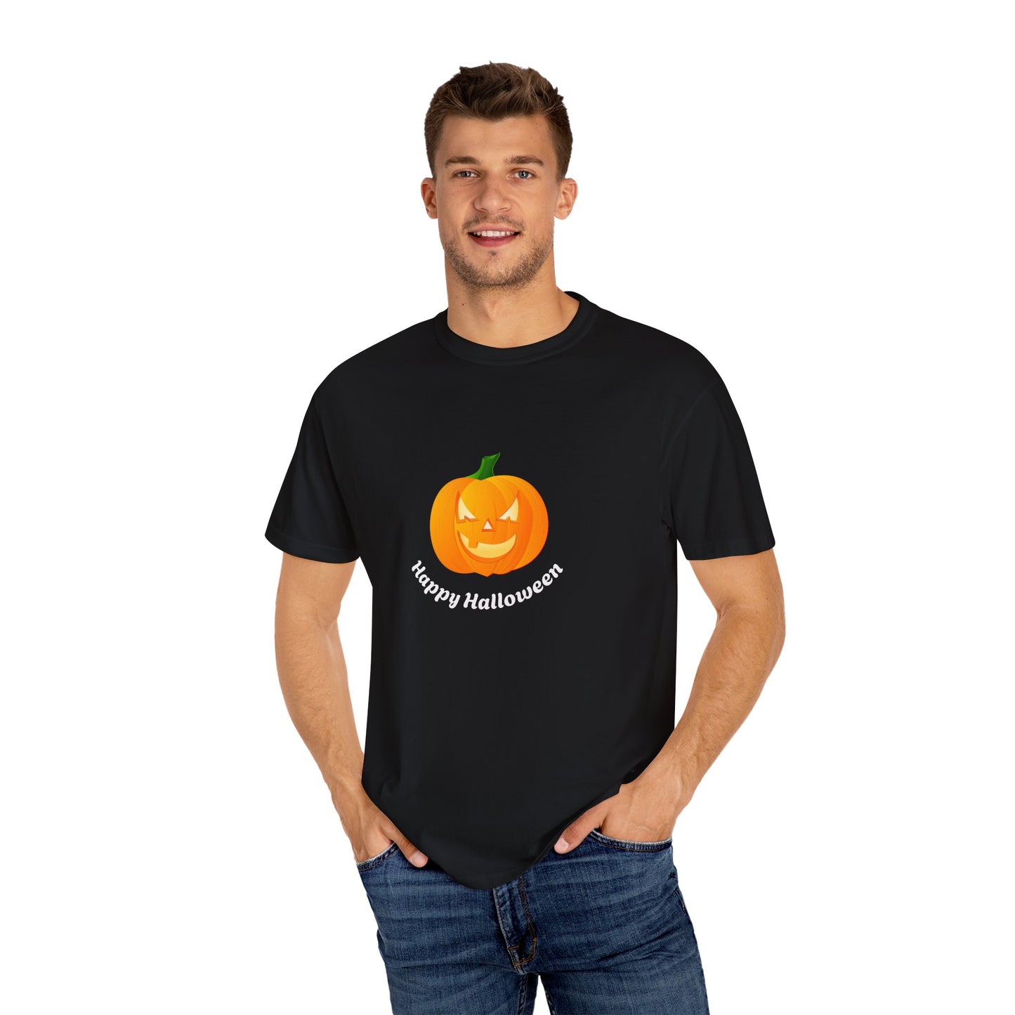 Halloween Pumpkin T-Shirt, Unisex Fall Shirt, Spooky Tee, Autumn Casual Wear, Trick or Treat Costume