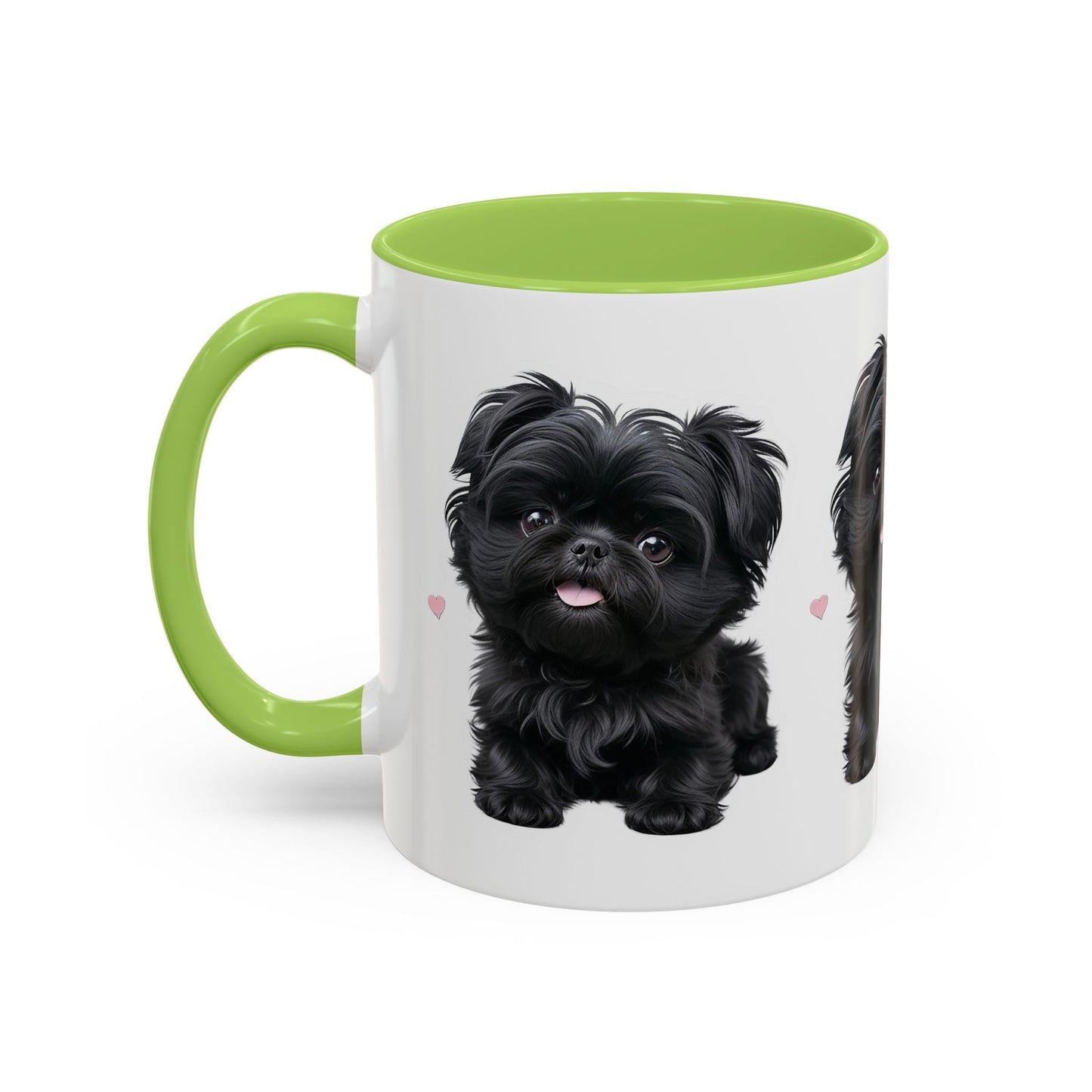 Cute Pug Accent Coffee Mug, Pet Lover Gift, Coffee Cup, Dog Mom Mug, Black Dog Ceramic Mug