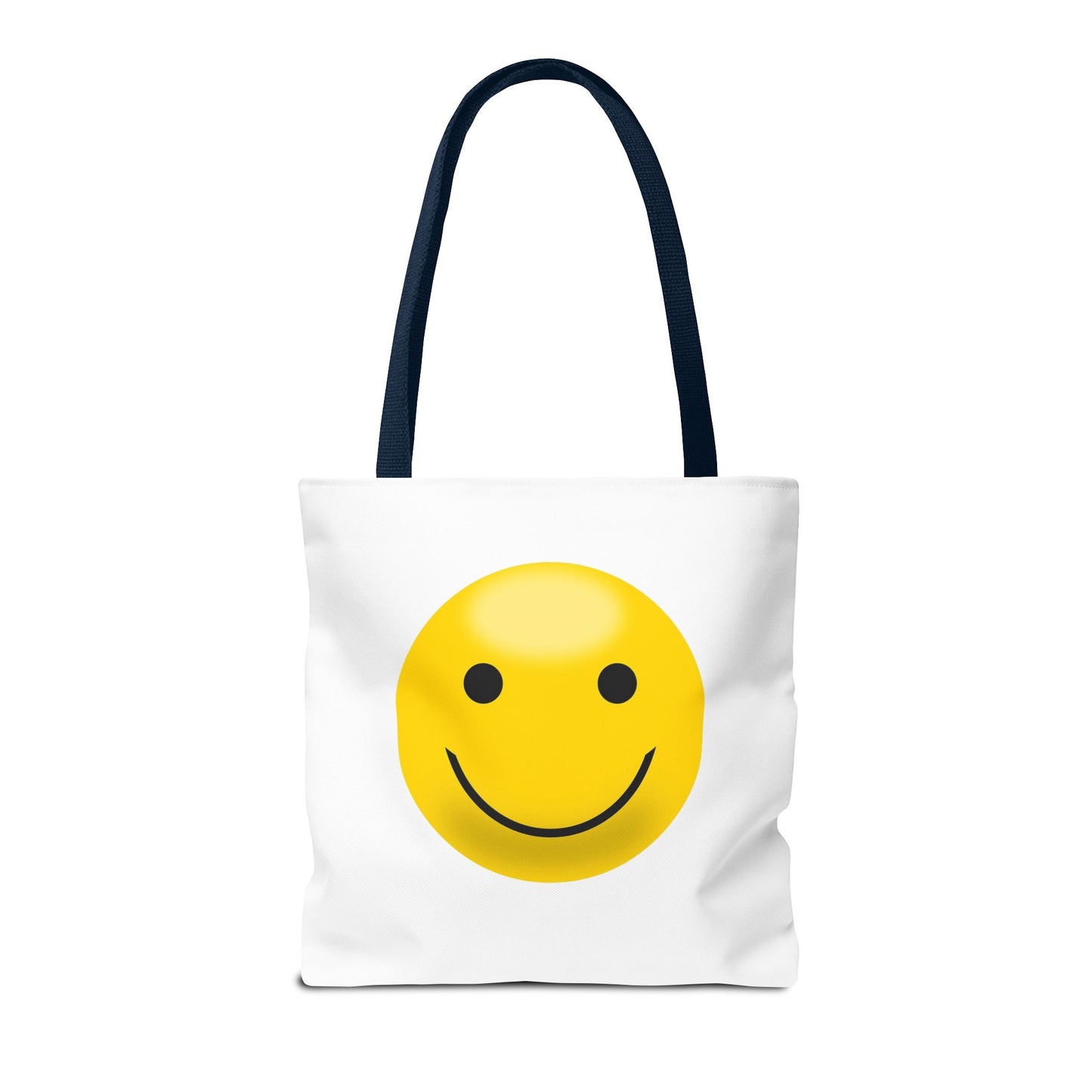 Smiley Face Tote Bag, Eco-Friendly Shopping Bag, Fun Beach Bag, Gift for Teens, Happy Tote for Everyday Use