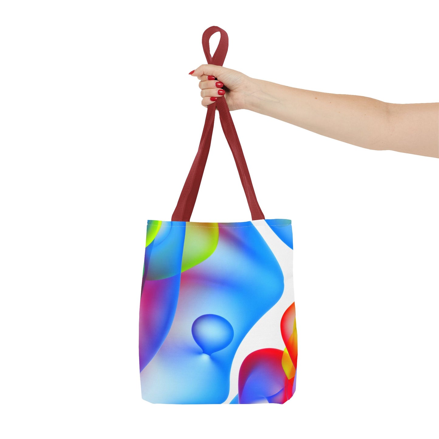 Vibrant Abstract Tote Bag, Colorful Beach Bag, Reusable Grocery Tote, Stylish Everyday Bag, Gift for Art Lovers