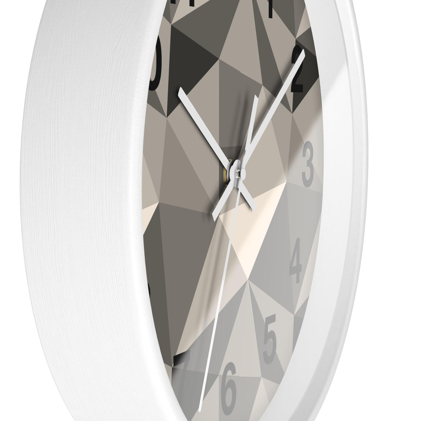 Geometric Wall Clock, Modern Home Decor, Minimalist Timepiece, Stylish Office Clock, Unique Gift for Housewarming, Monochrome Design