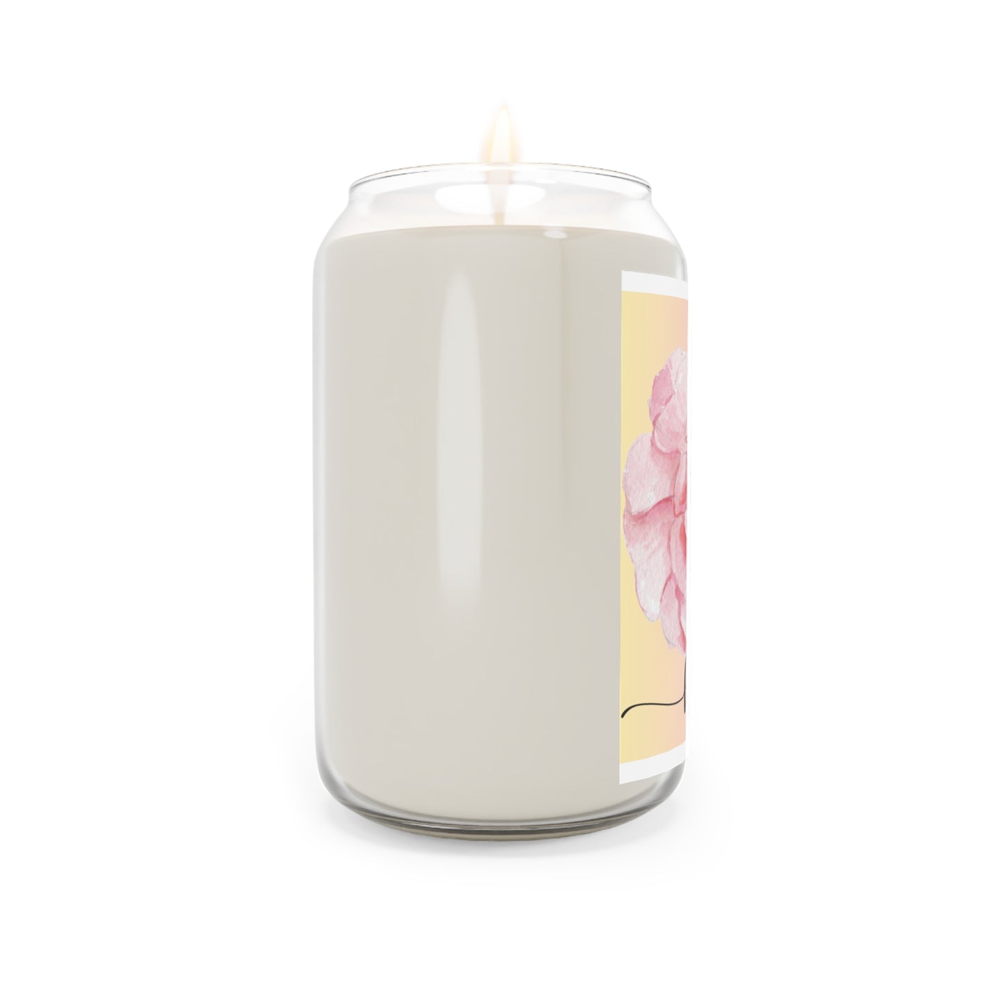 Hope Scented Candle, Aromatherapy Gift, Home Decor, Relaxation, Self-Care, Wellness, Pink Floral Candle