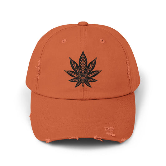 Distressed Embroidered Cap, Unisex Fashion Hat, Streetwear Accessory, Trendy Casual Wear, Gift for Him or Her