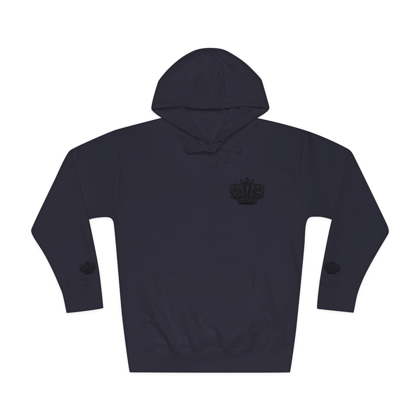 Crown Floral Unisex Fleece Hoodie | Cozy Streetwear, Perfect Gift for Him & Her, Autumn Fashion, Casual Wear, Trendy Outfit