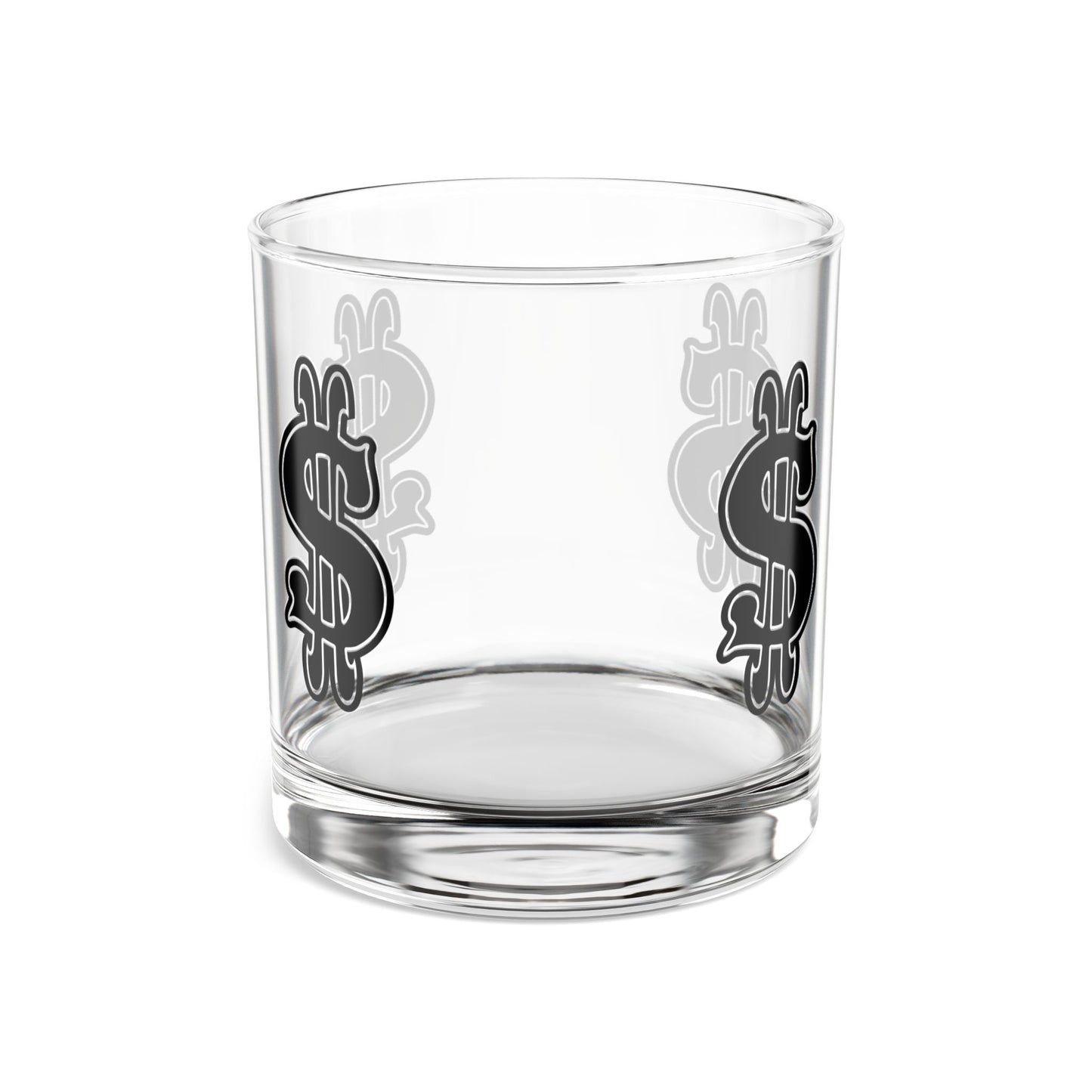 Dollar Sign Rocks Glass, 10oz | Perfect for Drinks, Home Bar Decor, Gift for Him, Wedding, Birthday, Celebration