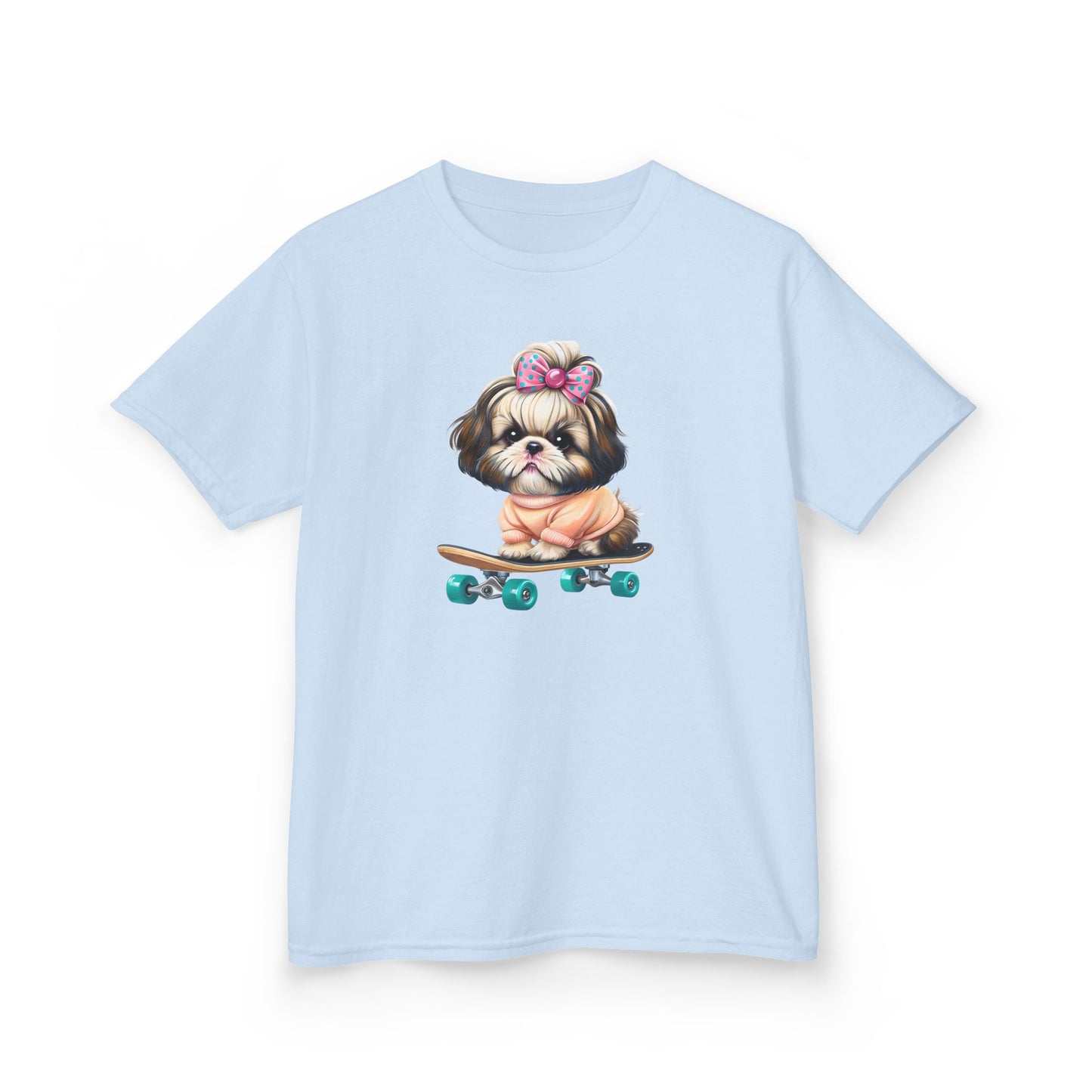 Cute Puppy Skateboard Kids Tee