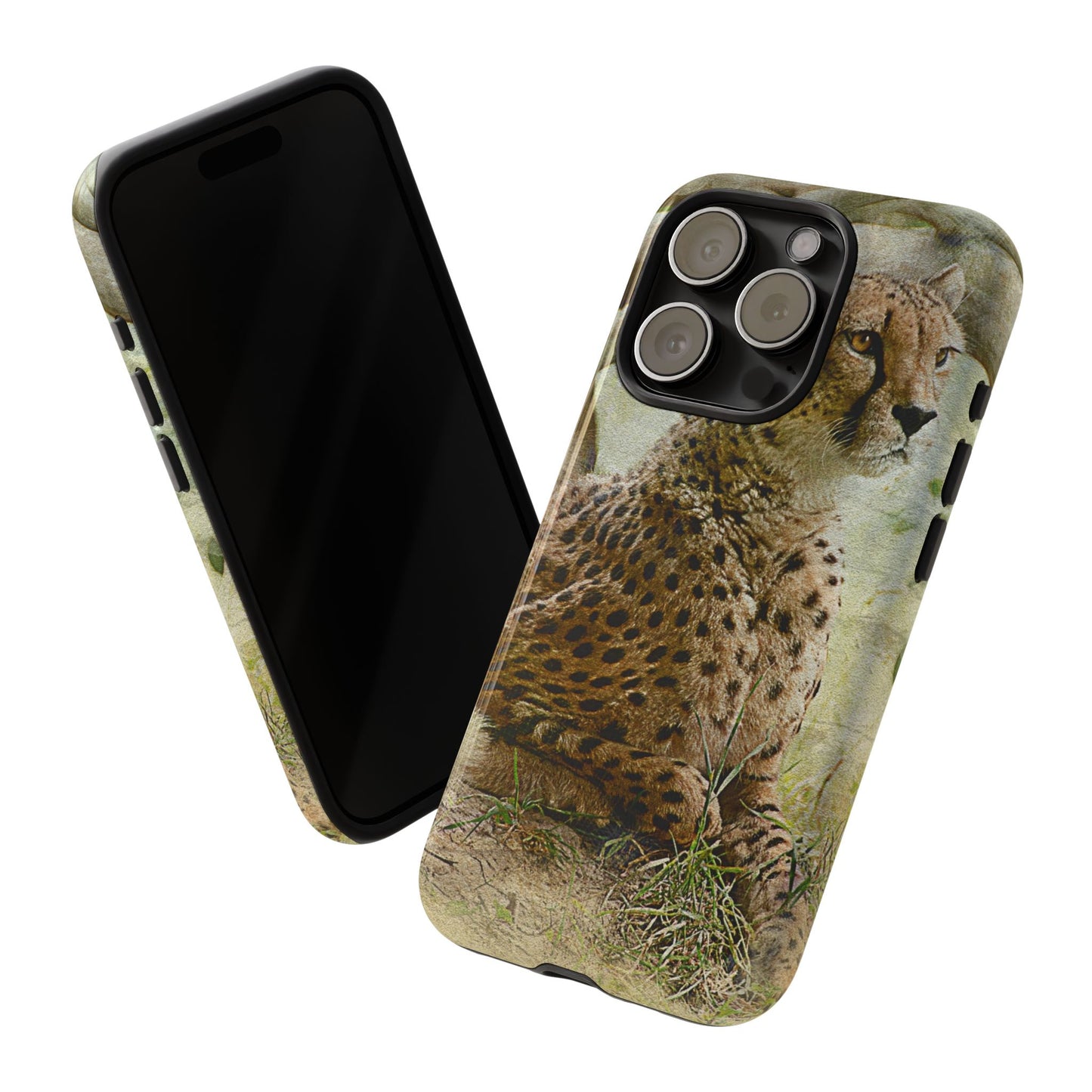 Cheetah Phone Case, Tough Cases, Animal Lover Gift, Wildlife Protection, Eco-Friendly Mobile Cover, Unique Phone Accessory