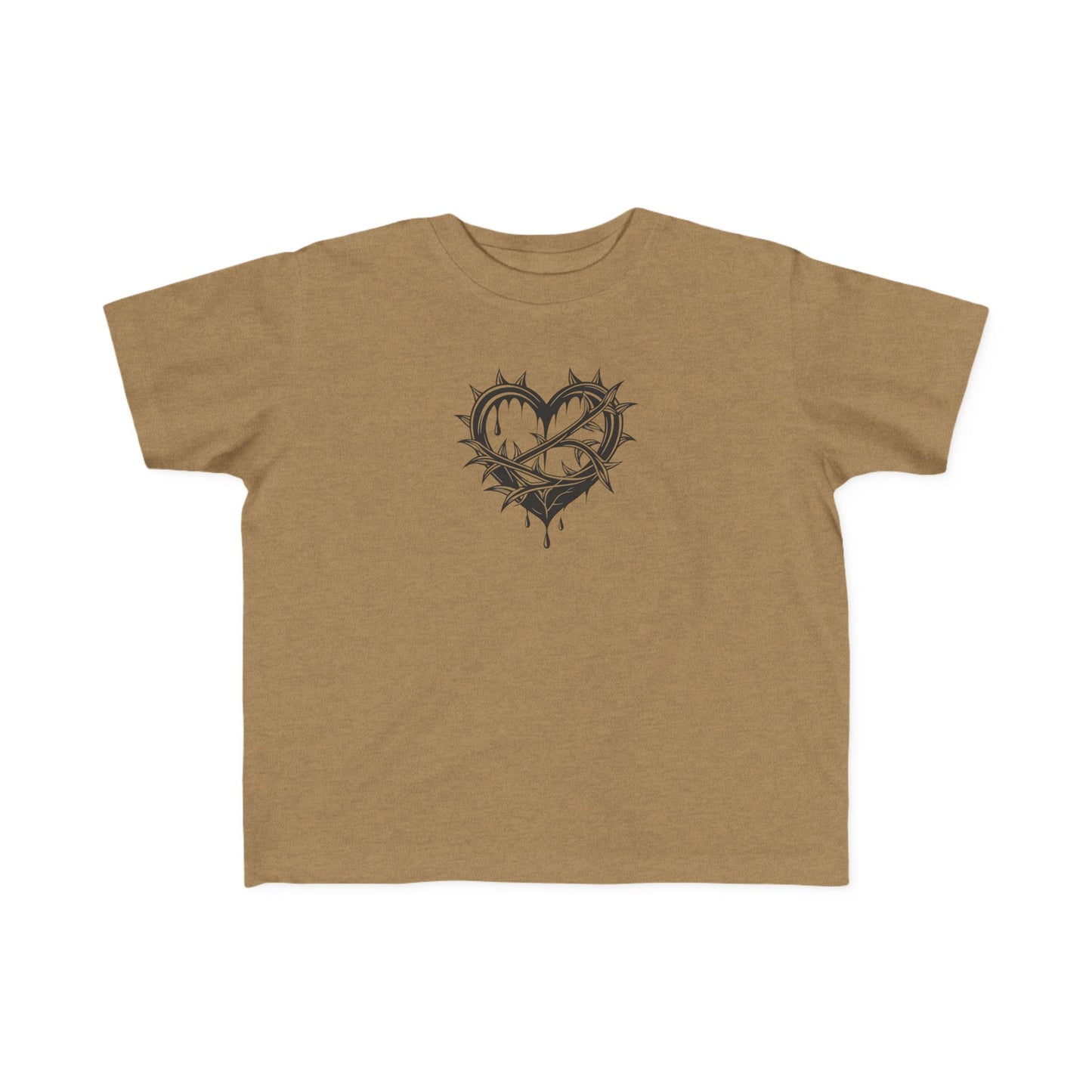 Toddler's Heart & Thorn Tee, Cute Kids T-Shirt, Children's Graphic Shirt, Gift for Toddlers, Cool Summer Outfit