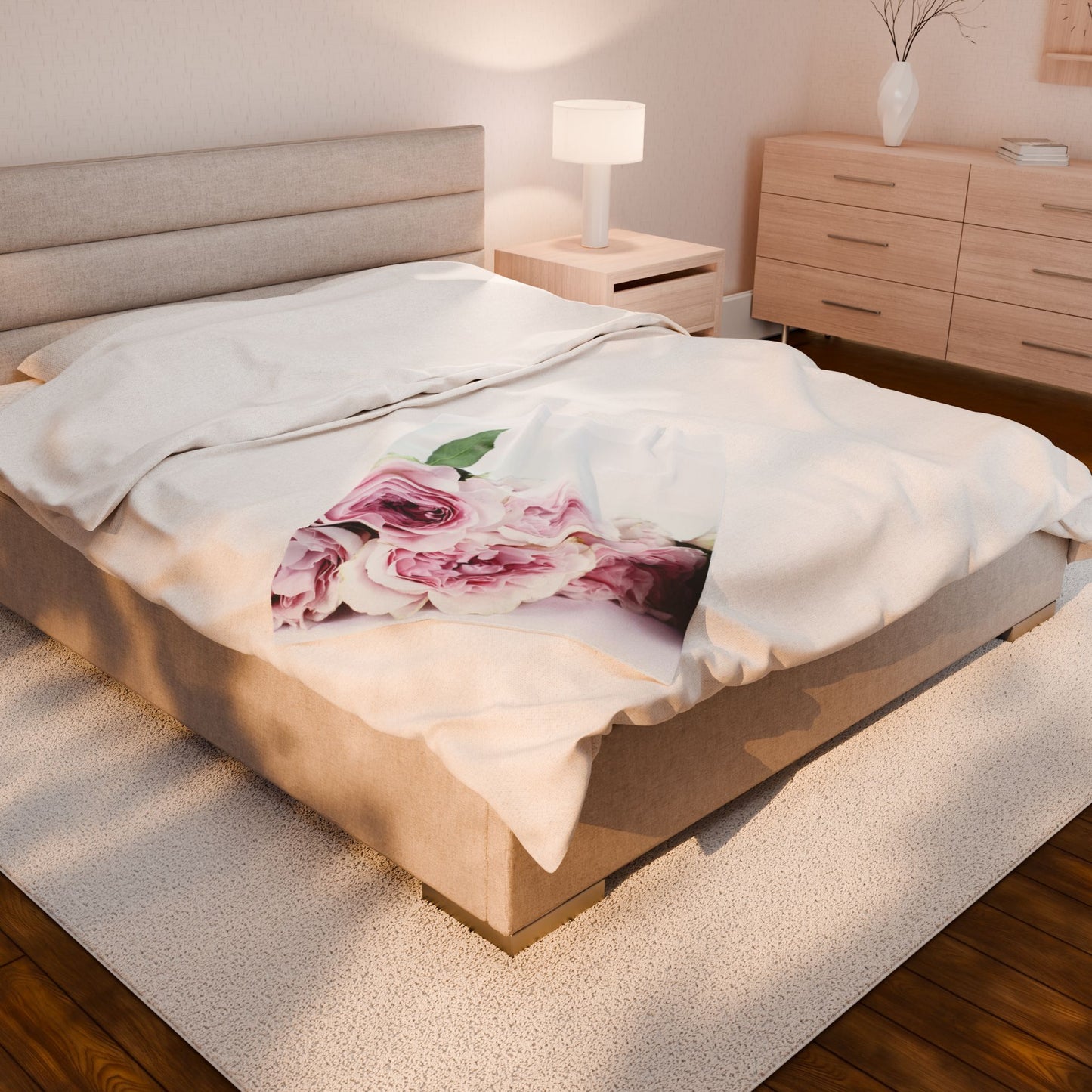 Copy of Cozy Velveteen Plush Blanket | Soft Throw for Home, Decorative Comforter, Gift for Anniversary, Winter Luxe Decor, Bedding Accessory