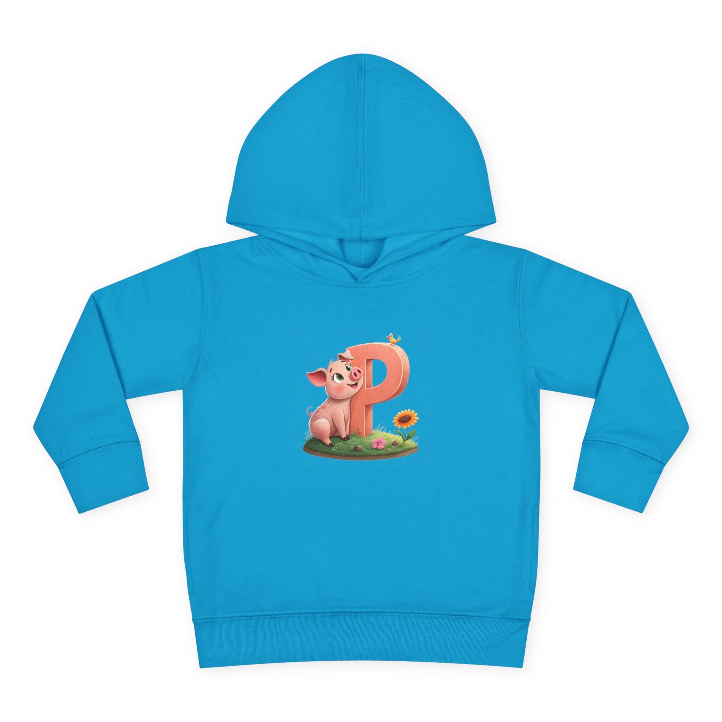 Toddler Piggy Personalized Fleece Hoodie, Cute Animal Hoodie, Kids Pullover, Toddler Clothes, Kids Gift, Birthday Present