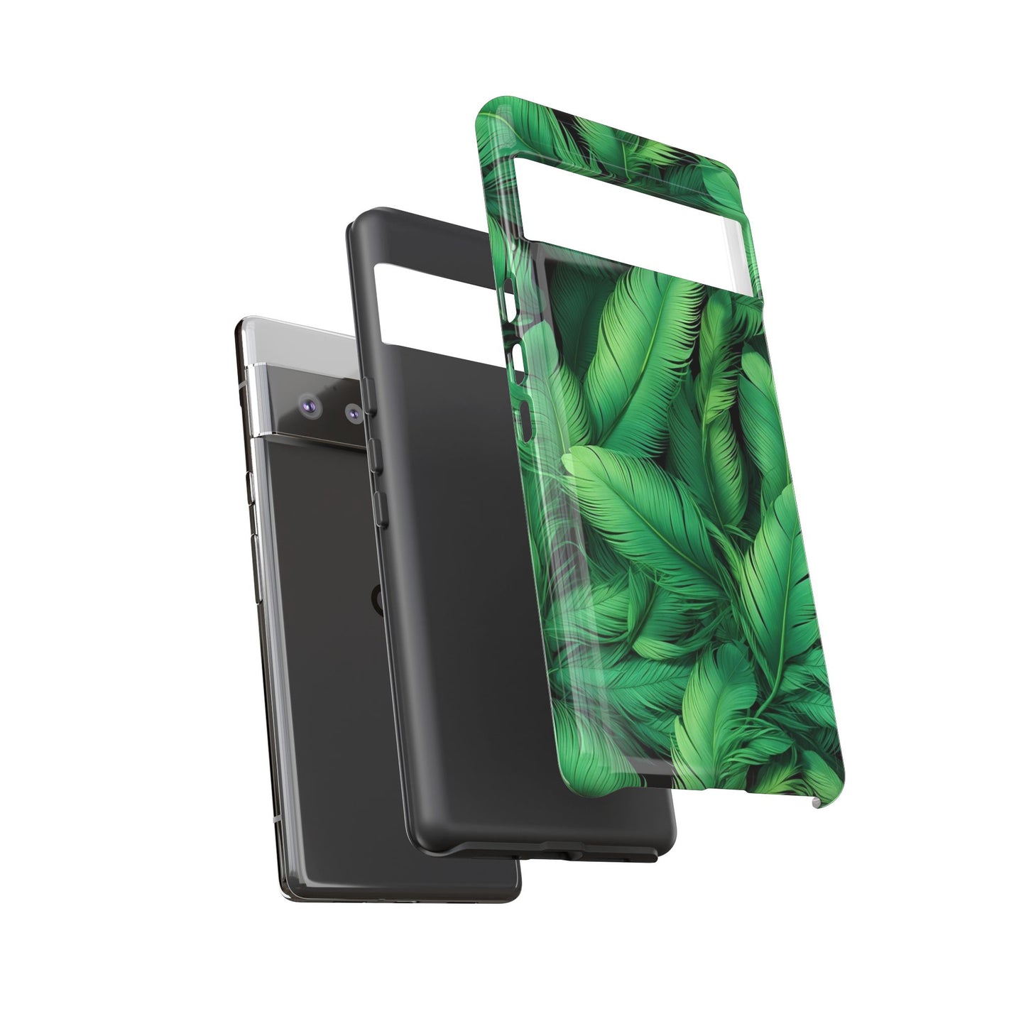 Tough Cases - Tropical Leaf Phone Case, Nature-inspired, Phone Accessory, Gift for Her, Jungle Theme, Eco-Friendly