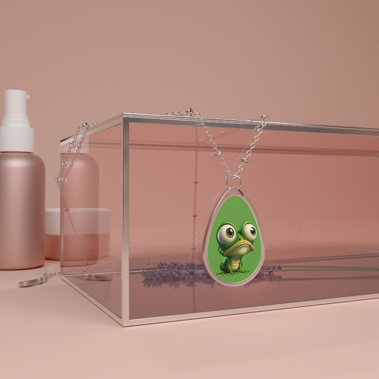Playful Frog Pendant Necklace - Cute Jewelry for Nature Lovers, Gifts for Kids, Birthdays, Animal Lovers, Unique Accessories