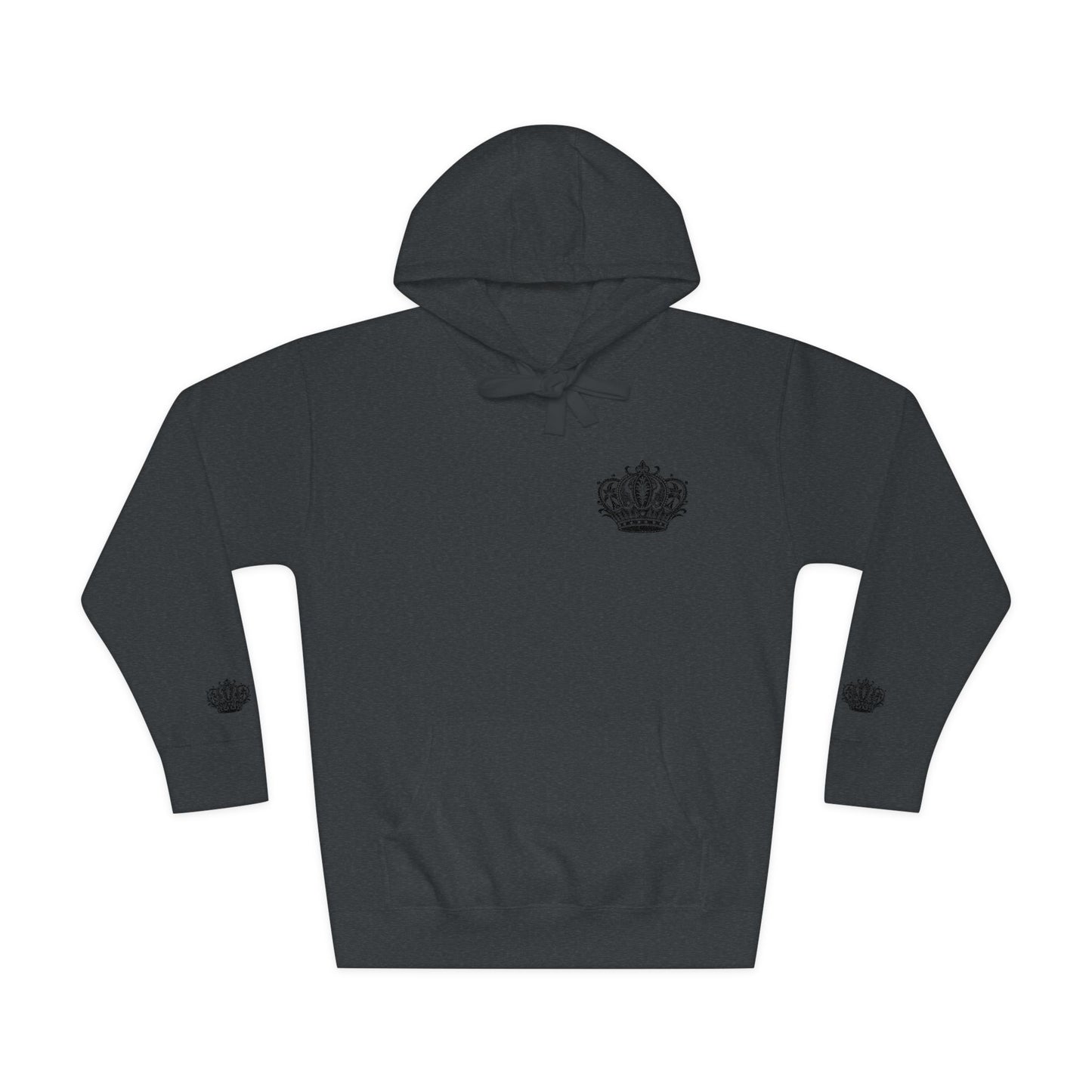 Crown Floral Unisex Fleece Hoodie | Cozy Streetwear, Perfect Gift for Him & Her, Autumn Fashion, Casual Wear, Trendy Outfit