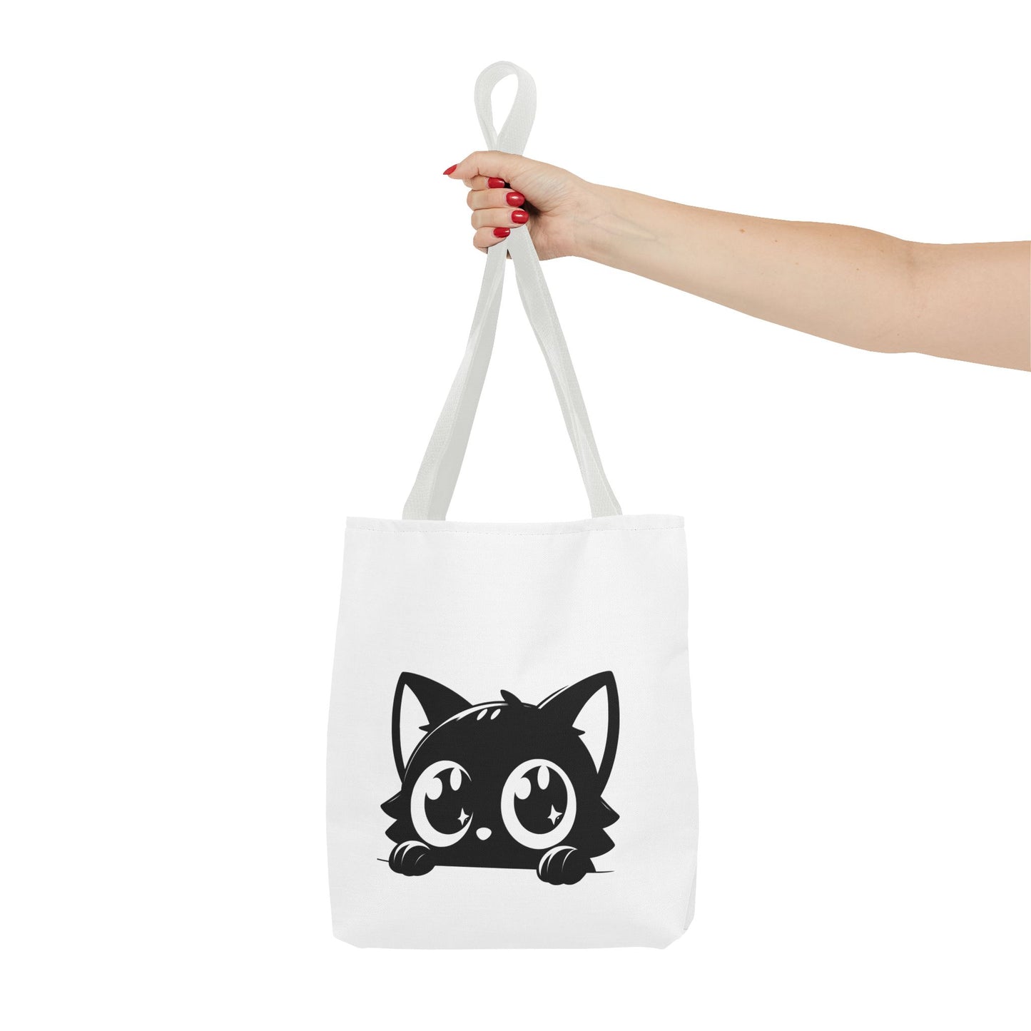 Adorable Cat Face Tote Bag | Cute Kitten Shopping Bag | Gift for Cat Lovers | Everyday Use | Eco-Friendly Accessory