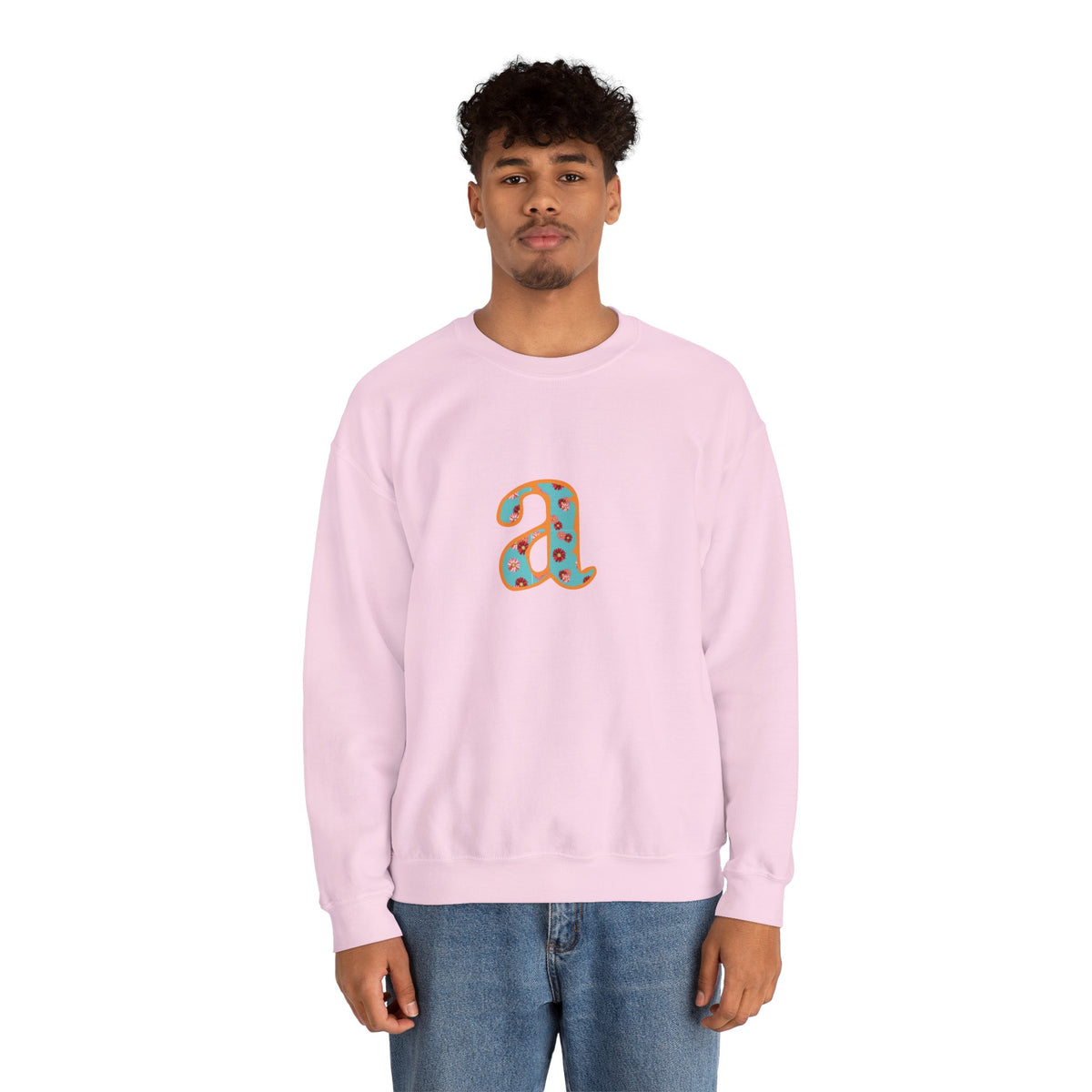 Personalized Initial Sweatshirt, Cozy Unisex Crewneck, Custom Gift for Her, Monogrammed Apparel, Perfect for Birthdays and Holidays