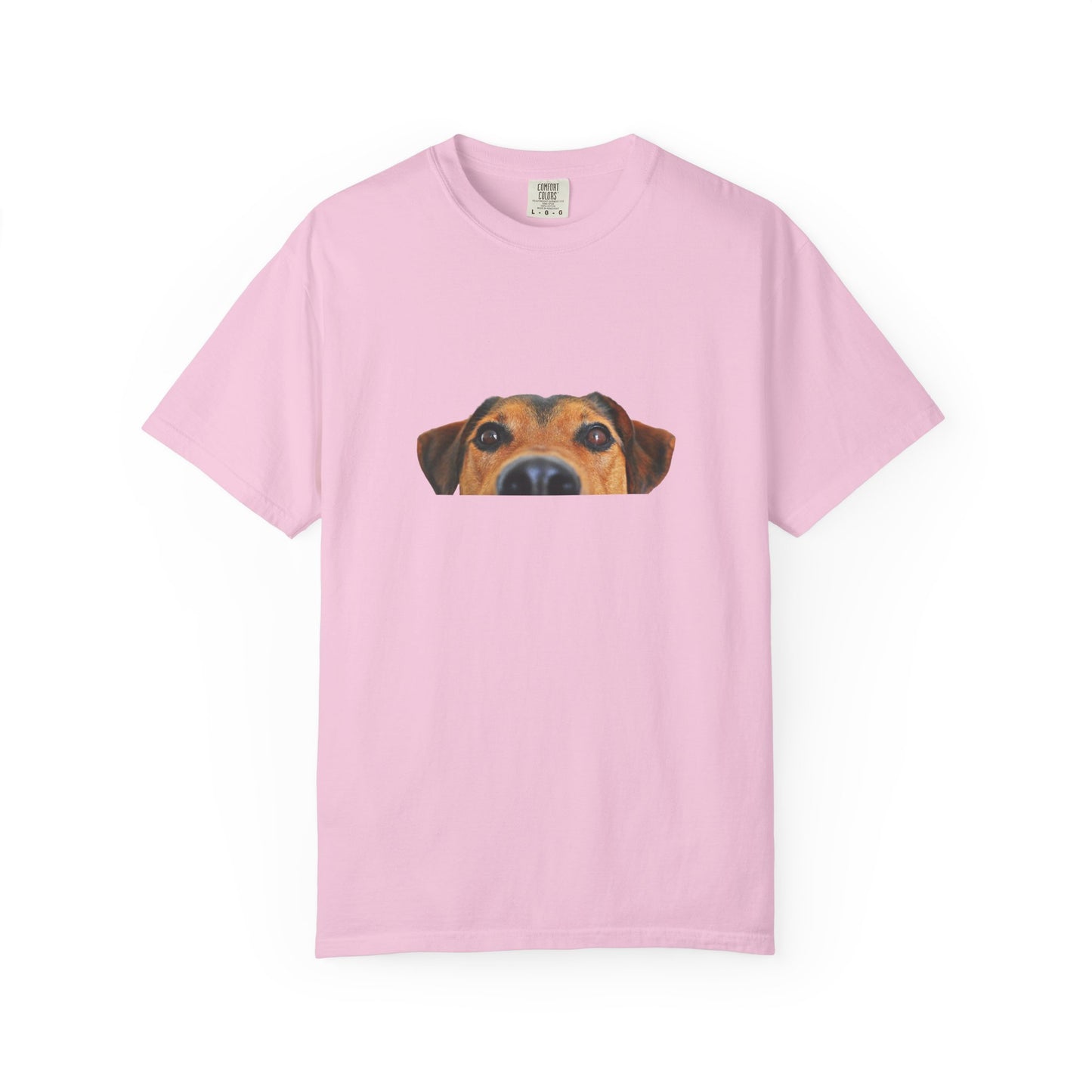 Cute Dog Face Unisex Garment-Dyed T-shirt, Pet Lover Tee, Animal Community Shirt, Birthday Gift, Casual Wear, Dog Lover's Merch