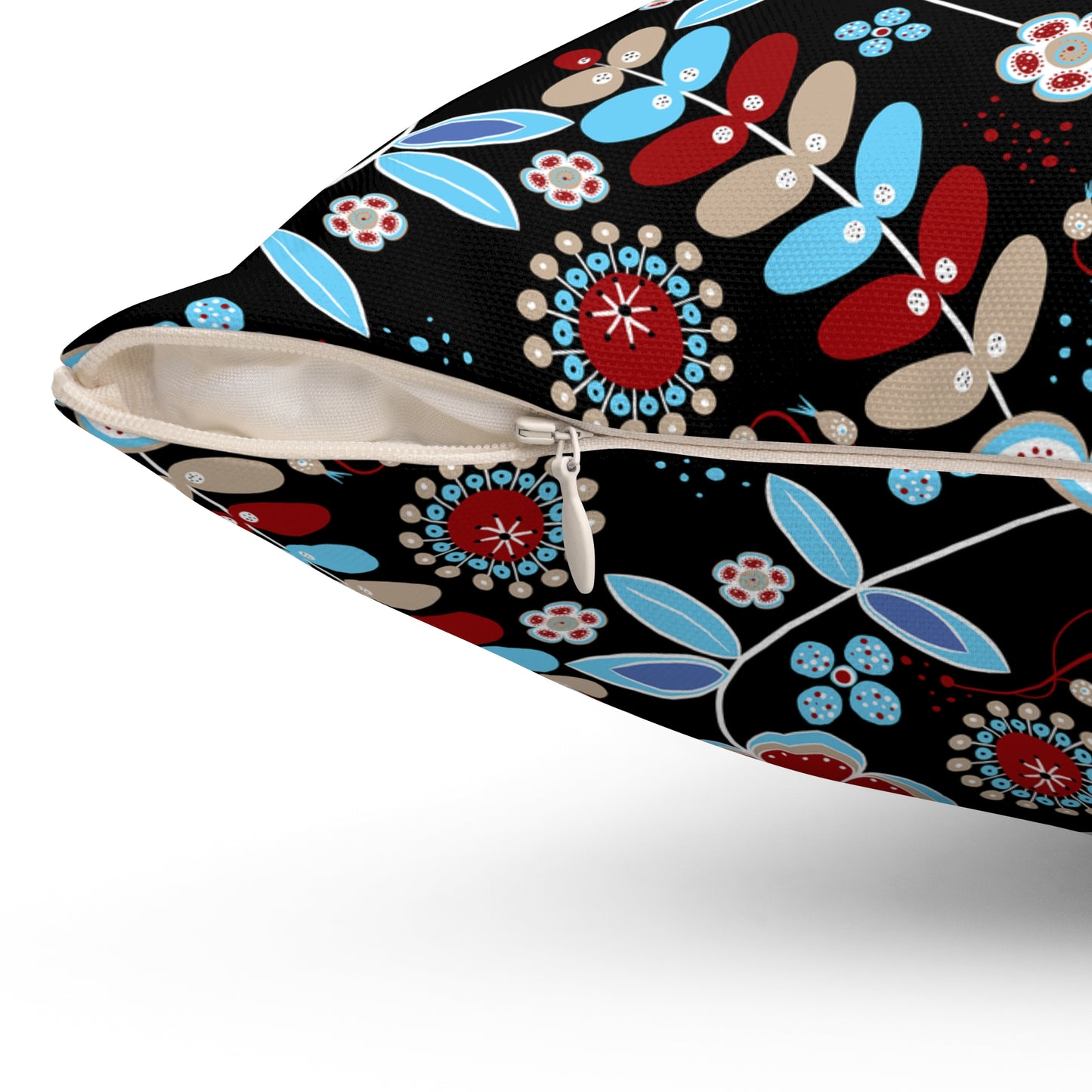 Floral Print Throw Pillow, Modern Decorative Cushion, Cozy Home Accent, Gift for Housewarming, Bohemian Style Decor