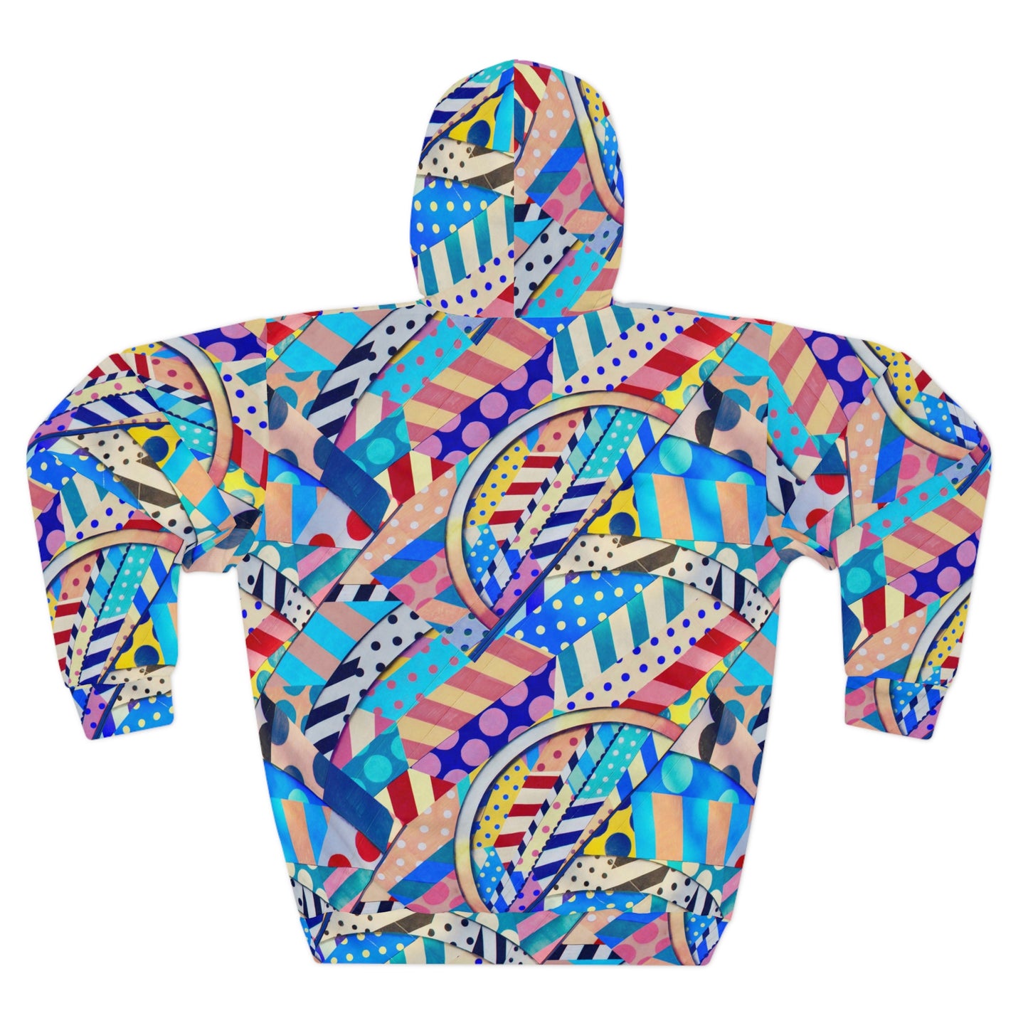 Colorful Abstract Unisex Pullover Hoodie, Trendy Streetwear, Gift for Art Lovers, Cozy Fashion, Unique Layering Piece
