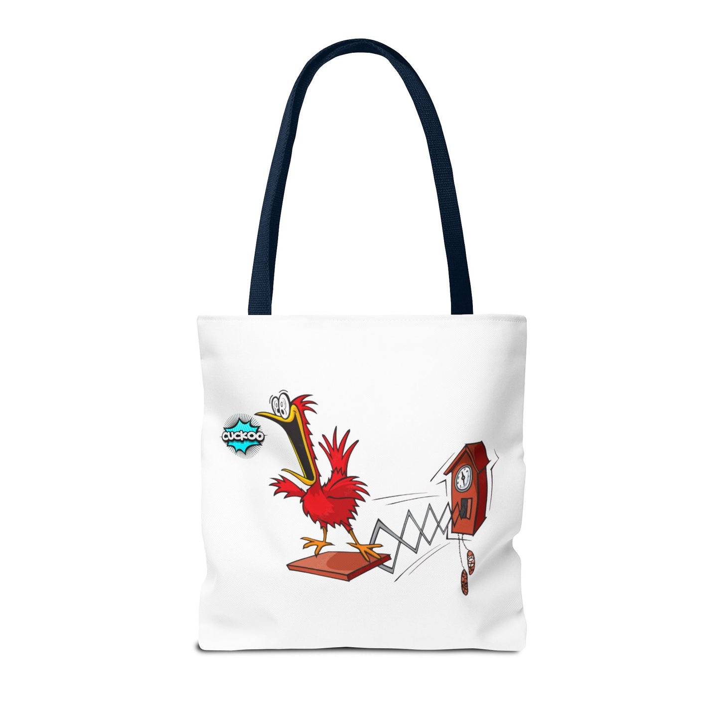 Quirky Cartoon Tote Bag, Funny Gift, Bird Lover's Bag, Everyday Use, Shopping