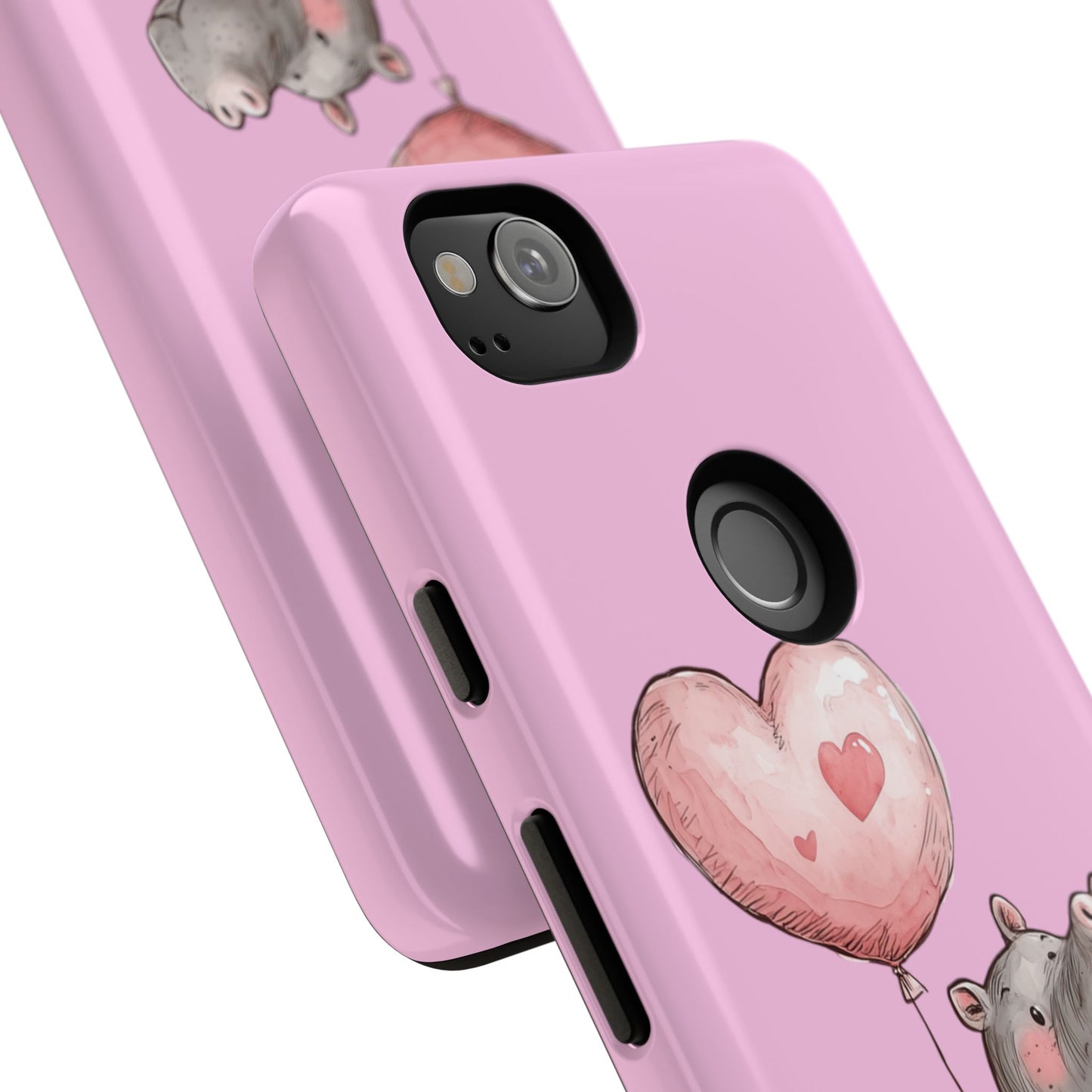 Cute Hippo Phone Case | Good Vibes, Gift for Friends, Cute Phone Accessories, Animal Lover Gift, Happy Phone Cover