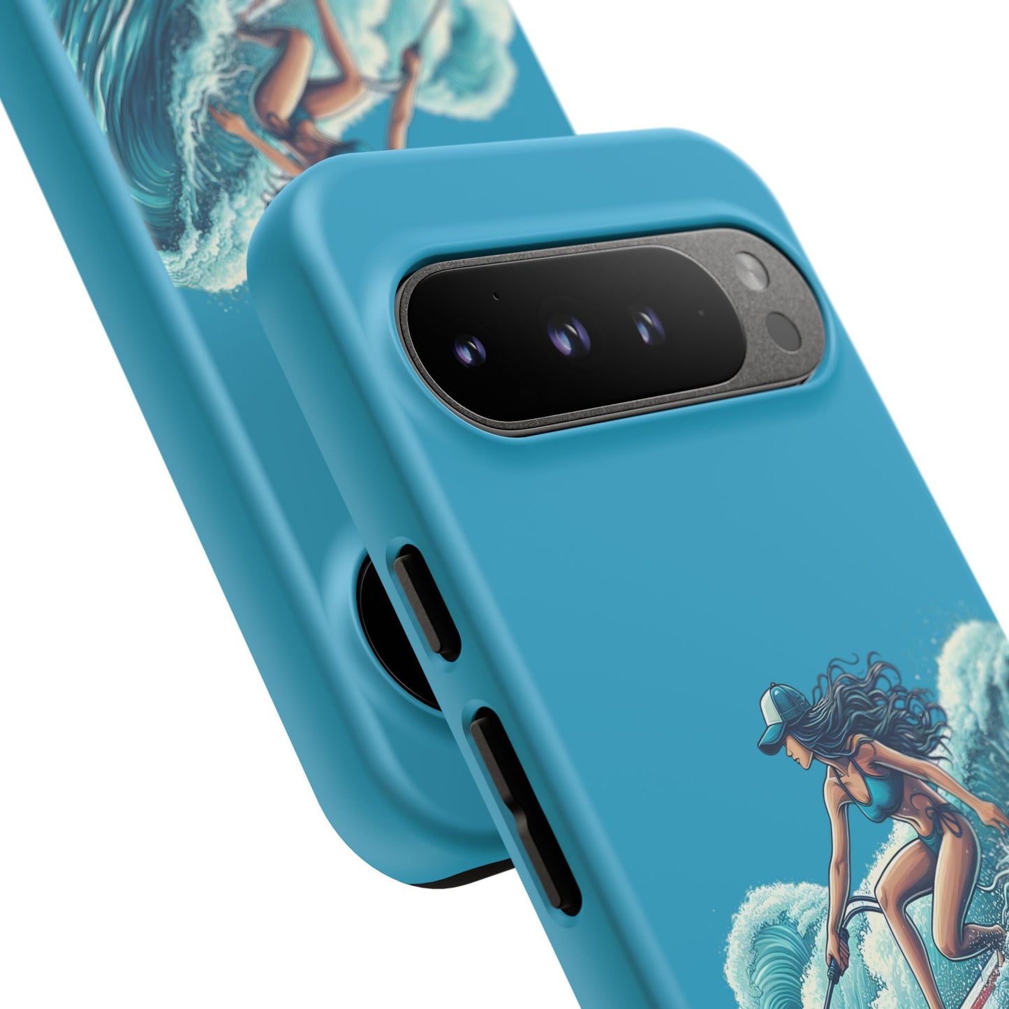 Surfing Phone Case, Coastal Vibes Phone Cover, Tough Cases for Beach Lovers, Ocean Art Phone Accessories, Summer Gift Idea
