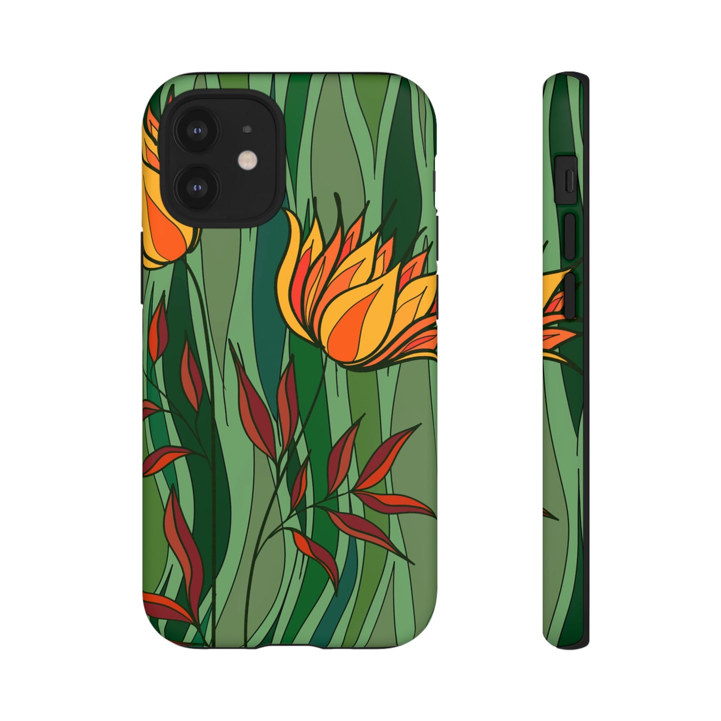Vibrant Floral Phone Case, Nature-Inspired Tough Case, Eco-Friendly Cover, Unique Gift for Nature Lovers, Spring Decor