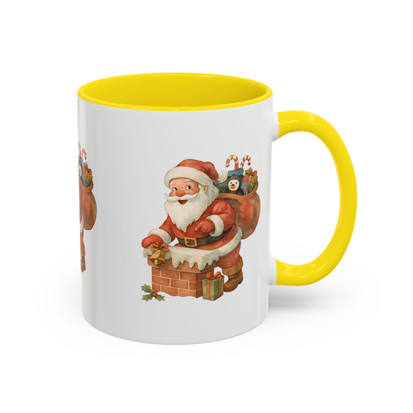 Festive Santa Coffee Mug, Holiday Gift, Christmas Decorations, Cozy Kitchen, Unique Mug, Santa-Themed Drinkware