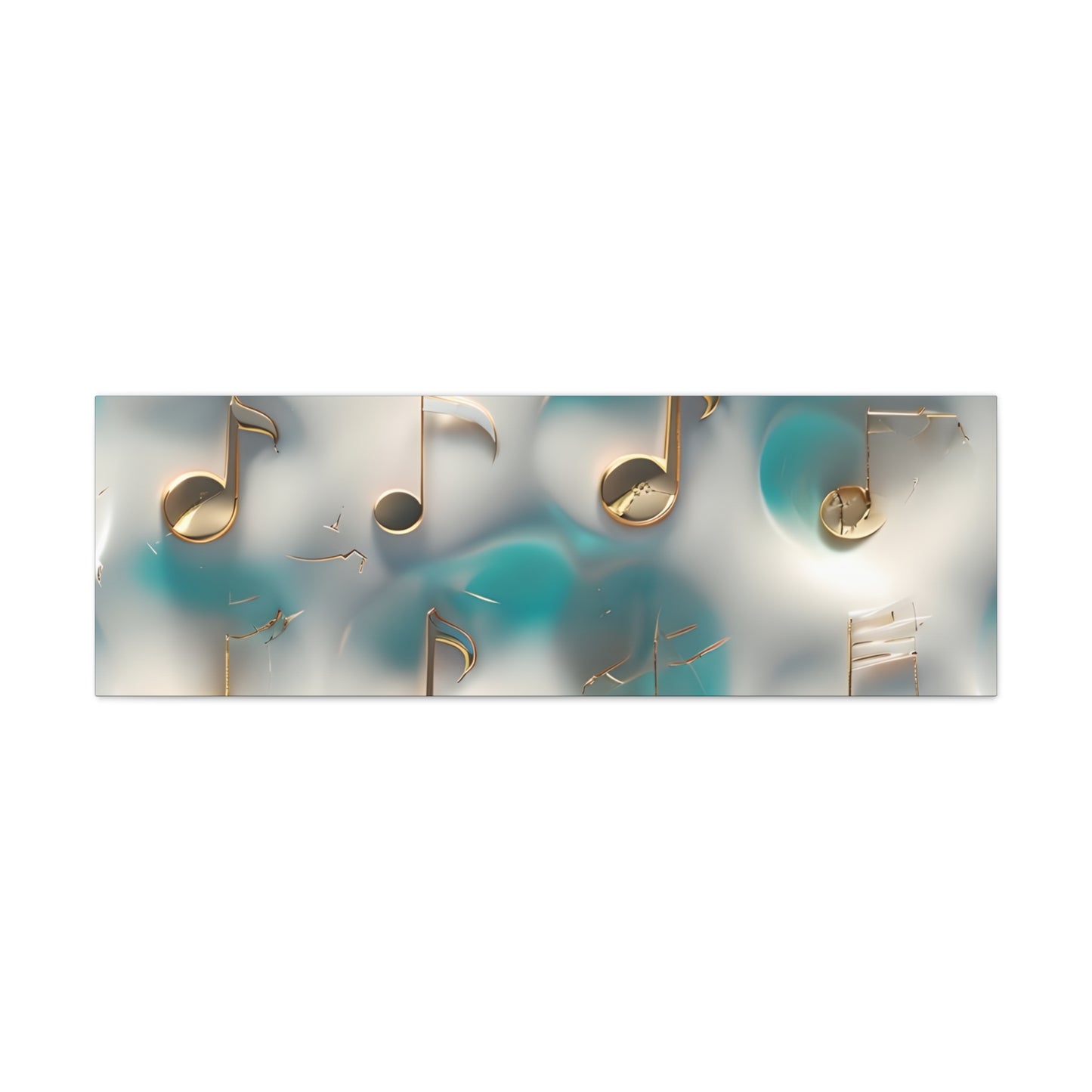 Musical Notes Wall Art Canvas, Elegant Home Decor, Perfect for Musicians, Music Lovers, Gifts for Music Teachers, Unique Art Piece