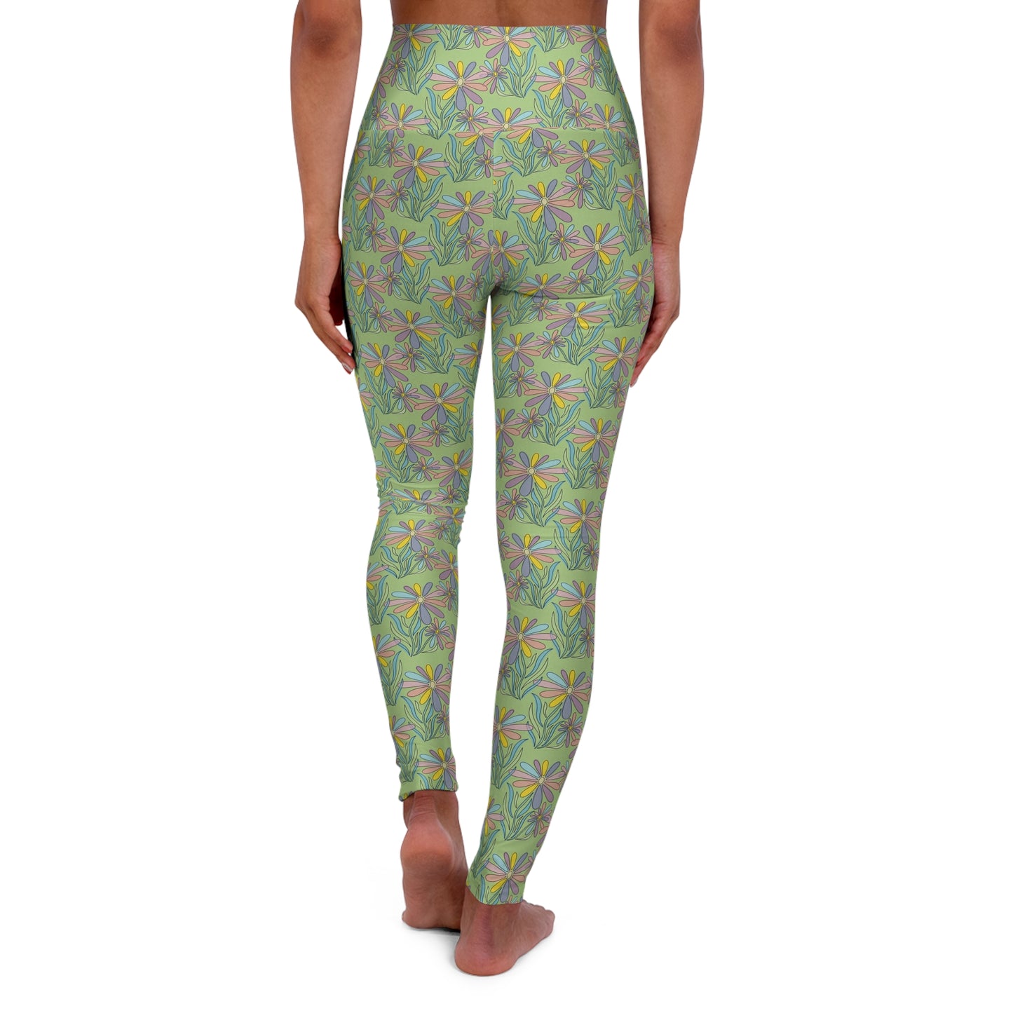 High Waisted Yoga Leggings (AOP)
