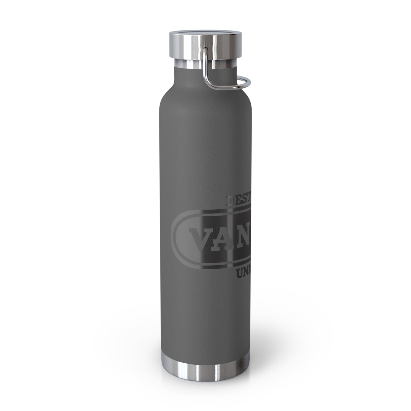 Travel-Inspired Copper Vacuum Insulated Bottle, Adventure, Outdoors, Hydration, Gift, Eco-Friendly