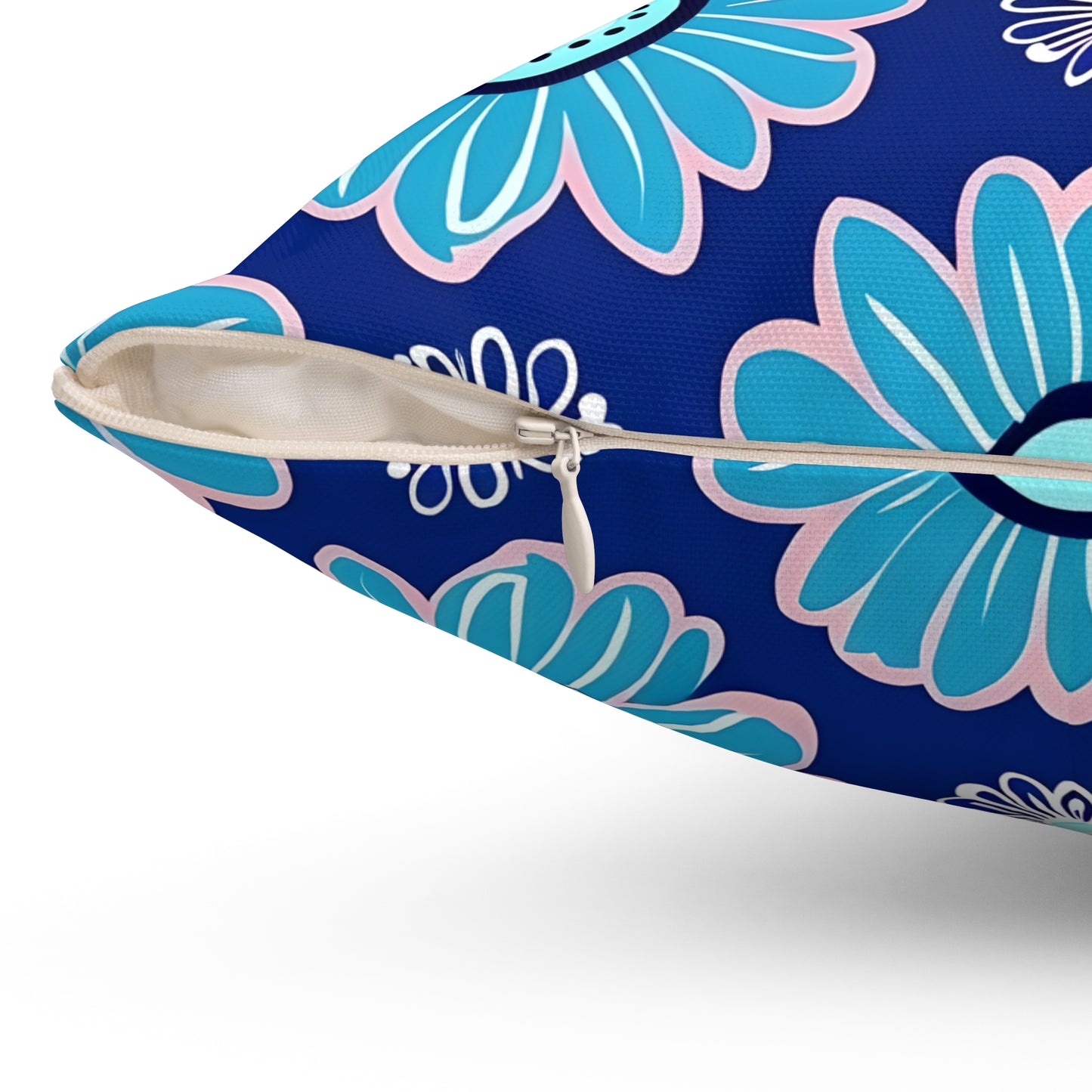 Flower Power Square Pillow - Floral Home Decor, Cozy Couch Cushion
