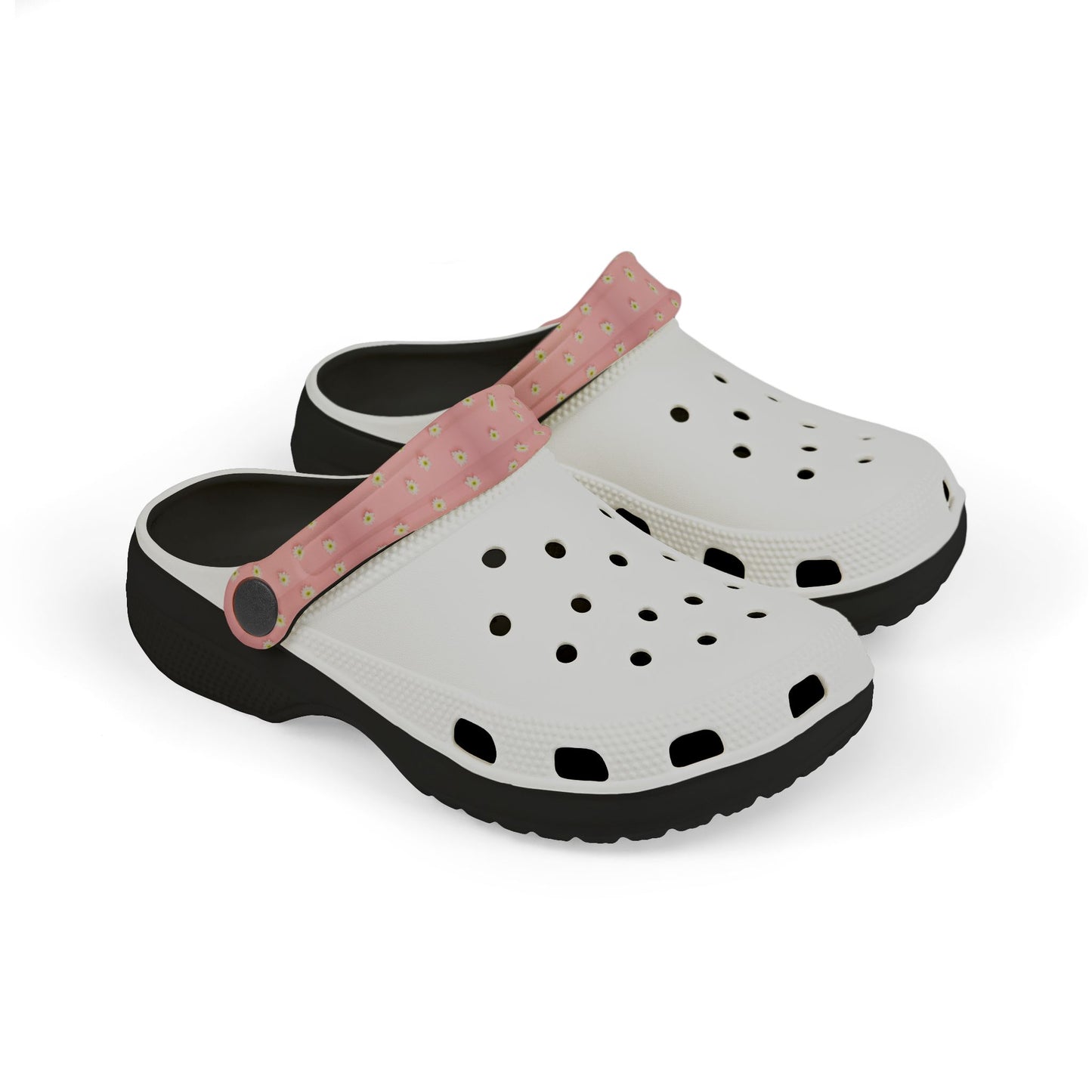 Kid's Floral Pink EVA Foam Clogs, Fun Summer Footwear, Comfortable Play Shoes, Lightweight Garden Slip-Ons, Perfect for Outdoor Adventures