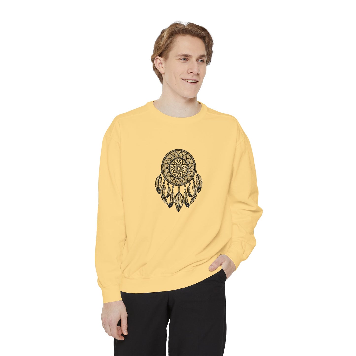 Dreamcatcher Sweatshirt for Cozy Vibes, Perfect Gift for Boho Lovers, Casual Outfits, Fall Style, Relaxing Days