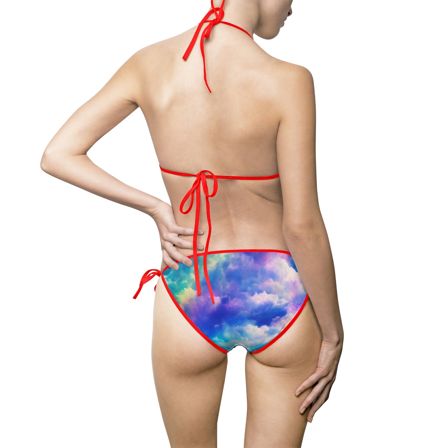Vibrant Tie-Dye Bikini Set, Colorful Swimsuit, Summer Beachwear, Pool Party Essential, Ocean Vacation Swimwear