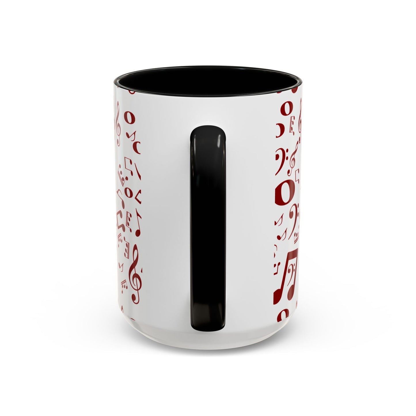 Accent Coffee Mug (11, 15oz) - Musical Notes