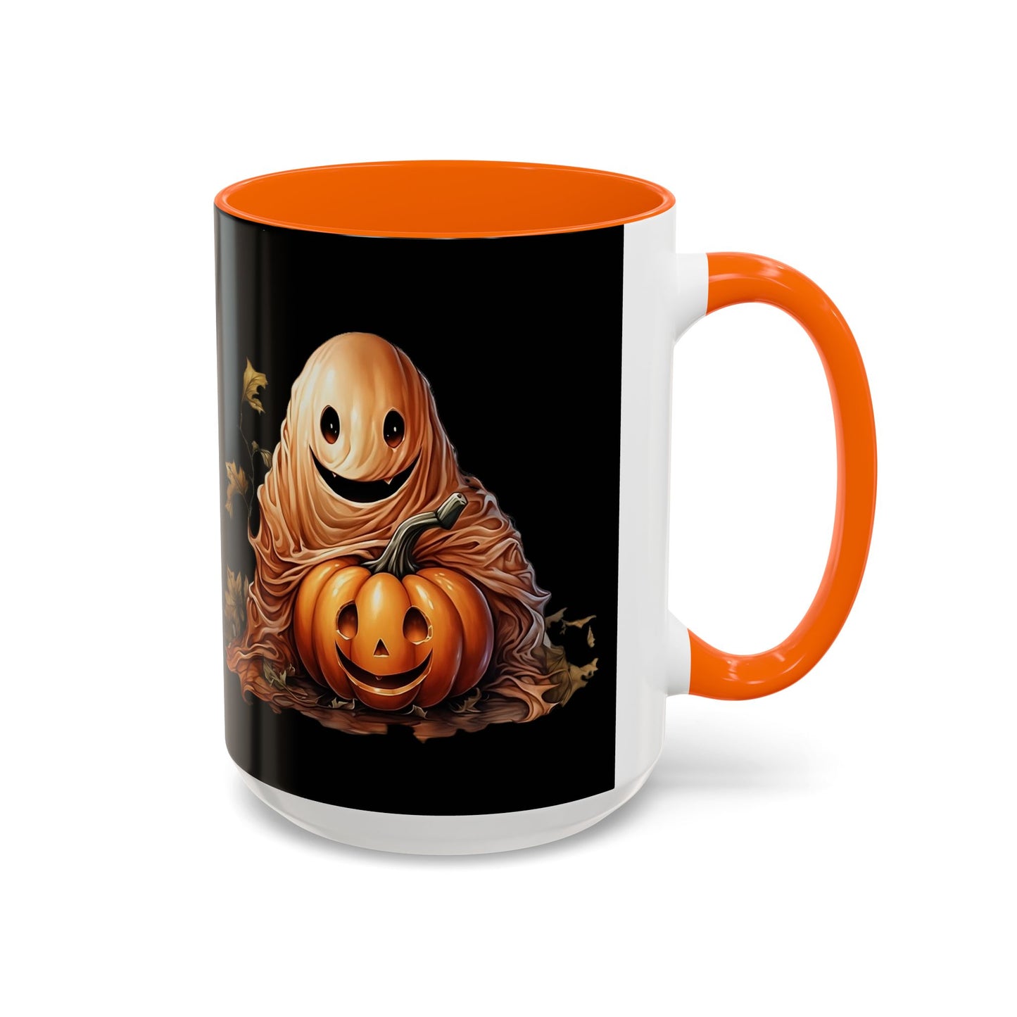 Halloween Ghost Pumpkin Coffee Mug, Spooky Drinkware, Fall Decor, Halloween Gift, Pumpkin Spice Lover's Mug