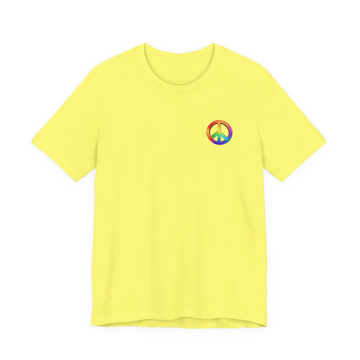 Peace Sign Tie-Dye Tee — Rainbow Hippie Peace Symbol T-Shirt