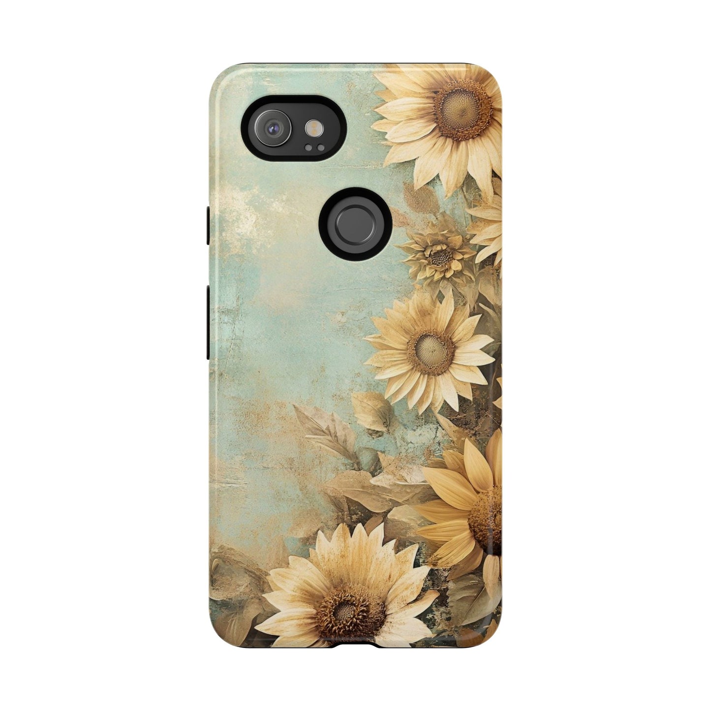 Sunflower Phone Case, Tough Shell Floral Cover, Nature Inspired Gift, Durable Protective Case, Perfect for Spring and Summer