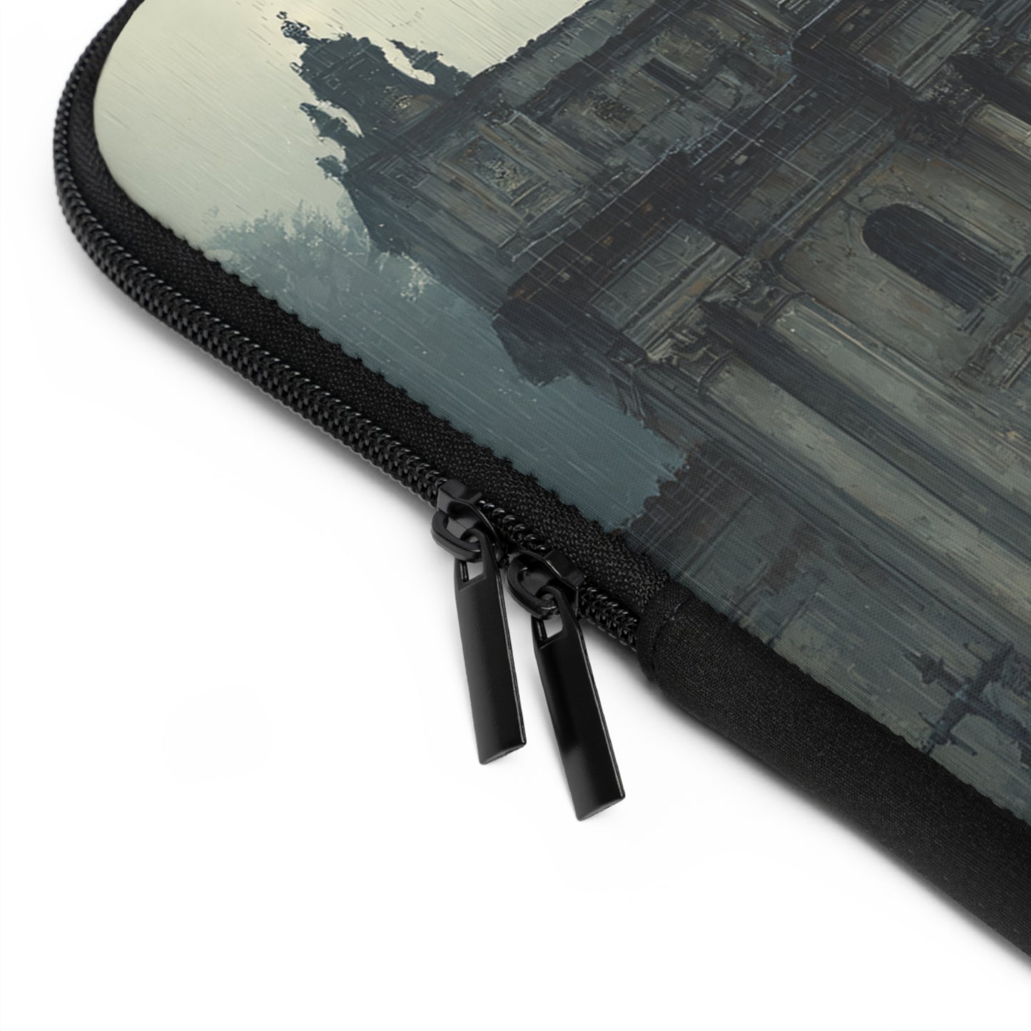 Elegant Vintage Laptop Sleeve with Architectural Design, Computer Case, Tech Accessory, Gift for Students, Stylish Electronics Protection