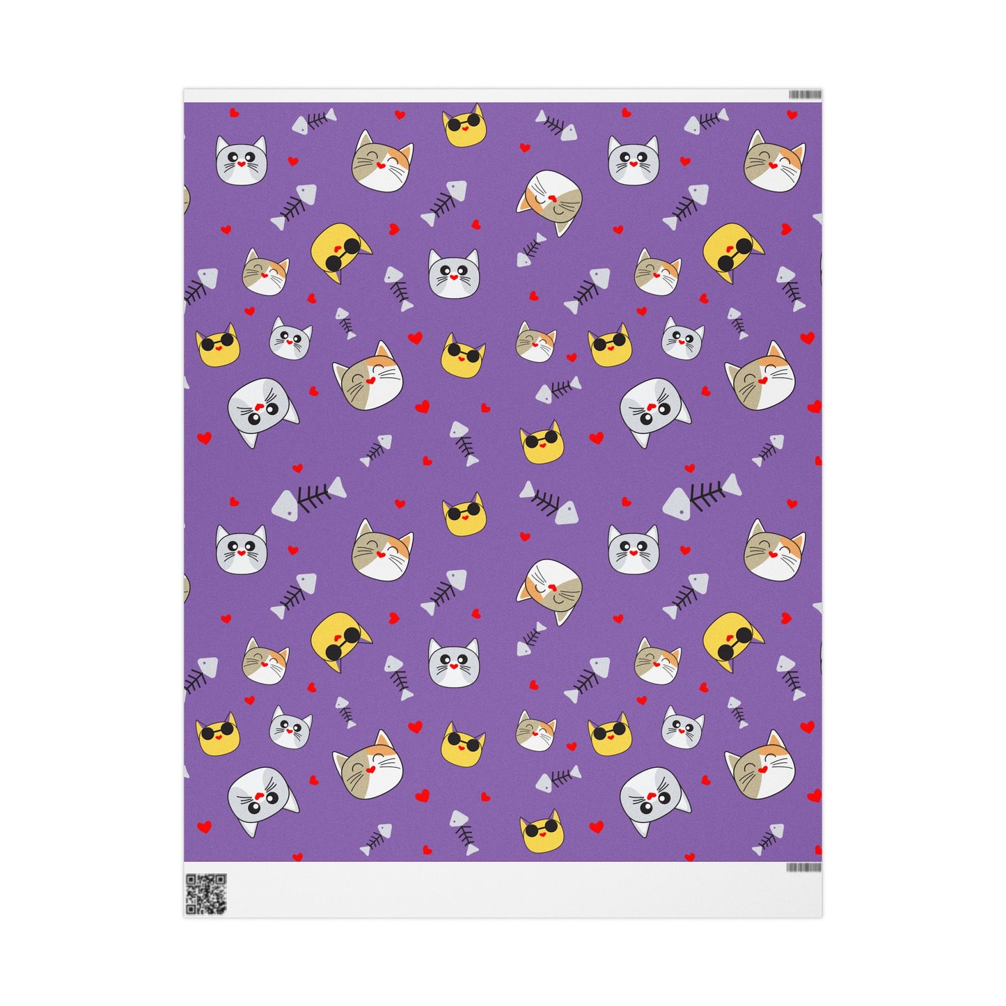 Cute Cat Wrapping Paper, Whimsical Gift Wrap for Pet Lovers