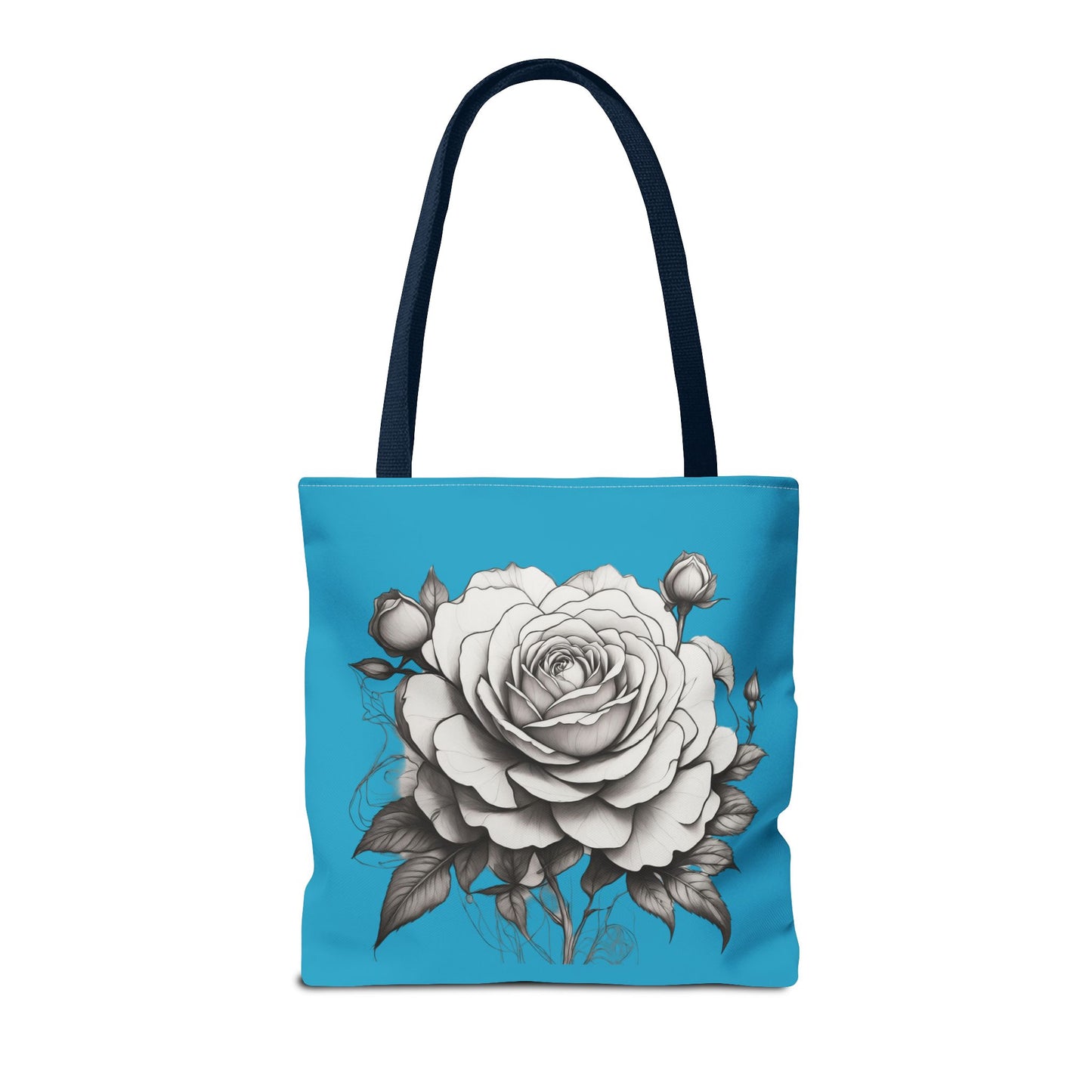 Elegant Floral Tote Bag with Roses, Chic Reusable Grocery Bag, Perfect Gift for Her, Stylish Handbag, Everyday Essentials